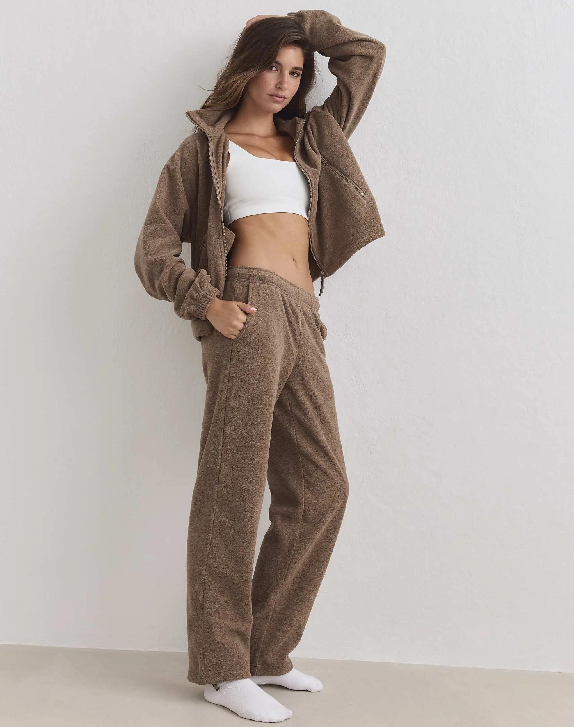 Femme Pantalon Polaire Noisette 2/5