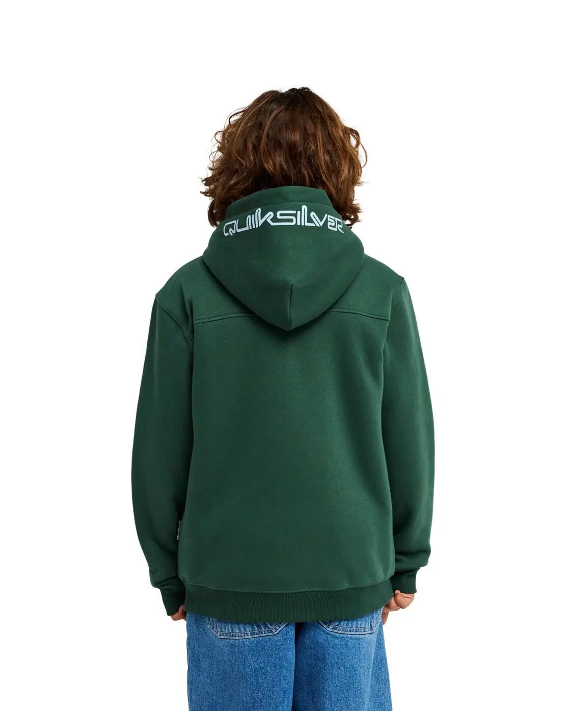 Sudadera con capucha y cremallera FLEECE SHERPA Verde Niño 2/4