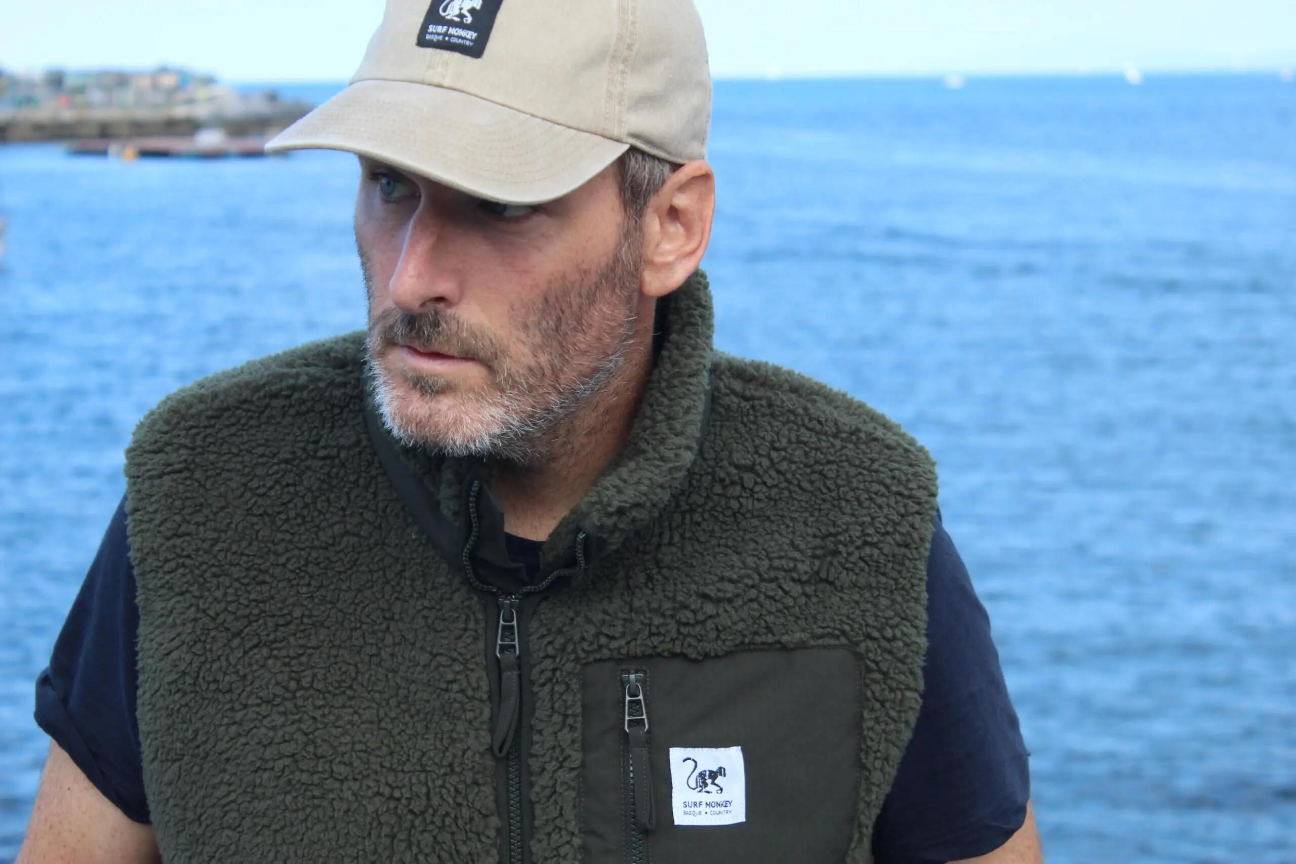 Gilet sherpa - Outdoor - Unisex - Chaud, doux, sans capuche - Vert foncé 4/6
