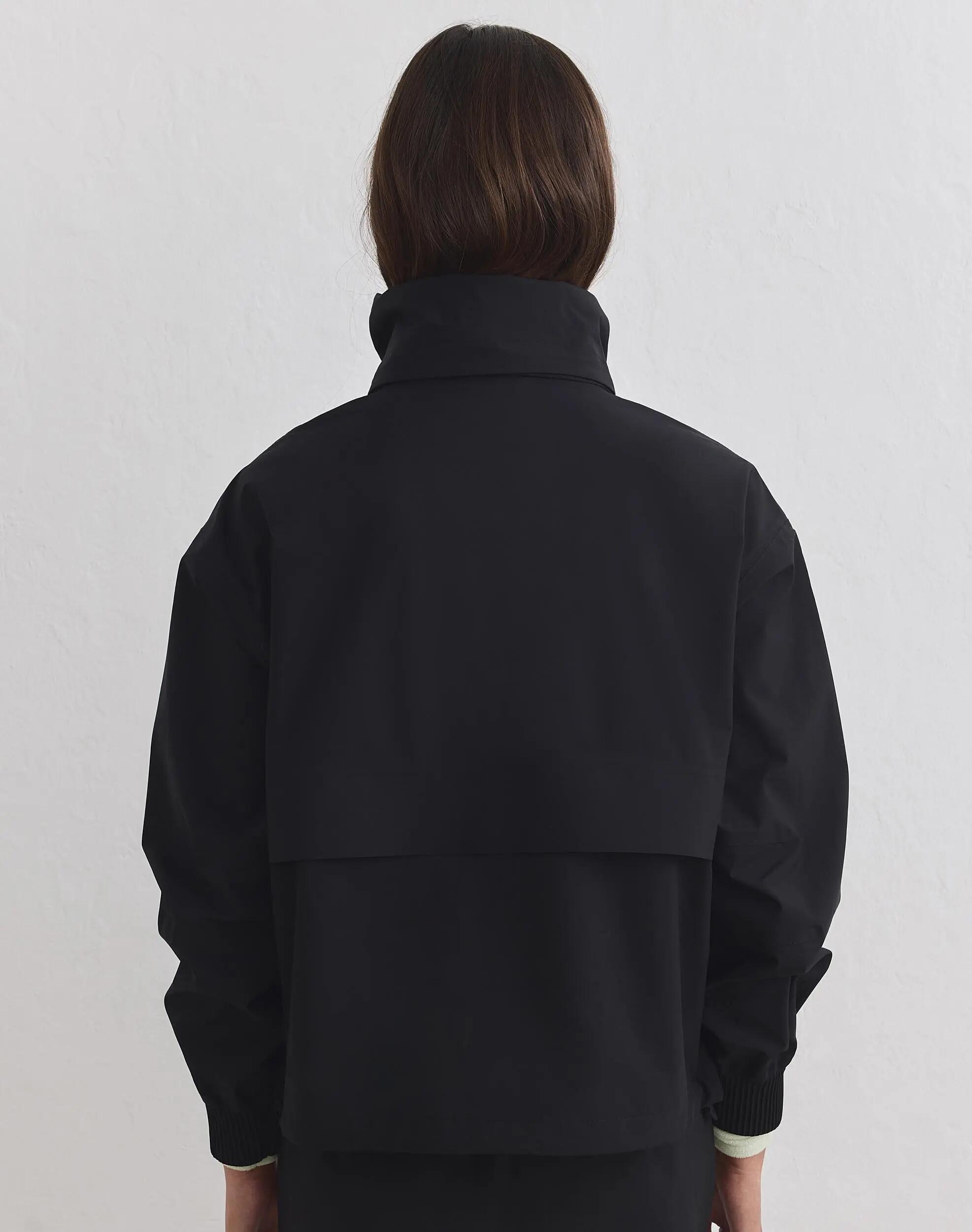 Mujer Anorak Impermeable Elástico Negro 6/6