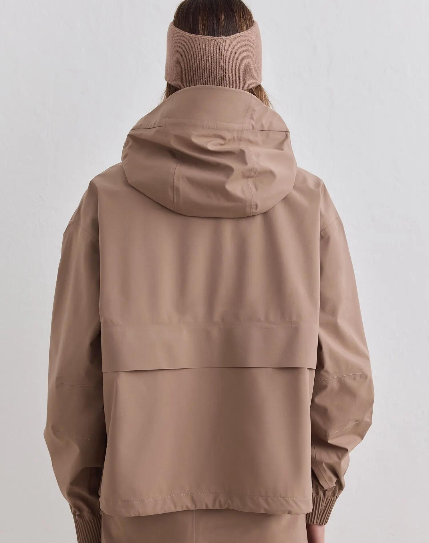 Donna Anorak Impermeabile Elasticizzato Nocciola 7/7