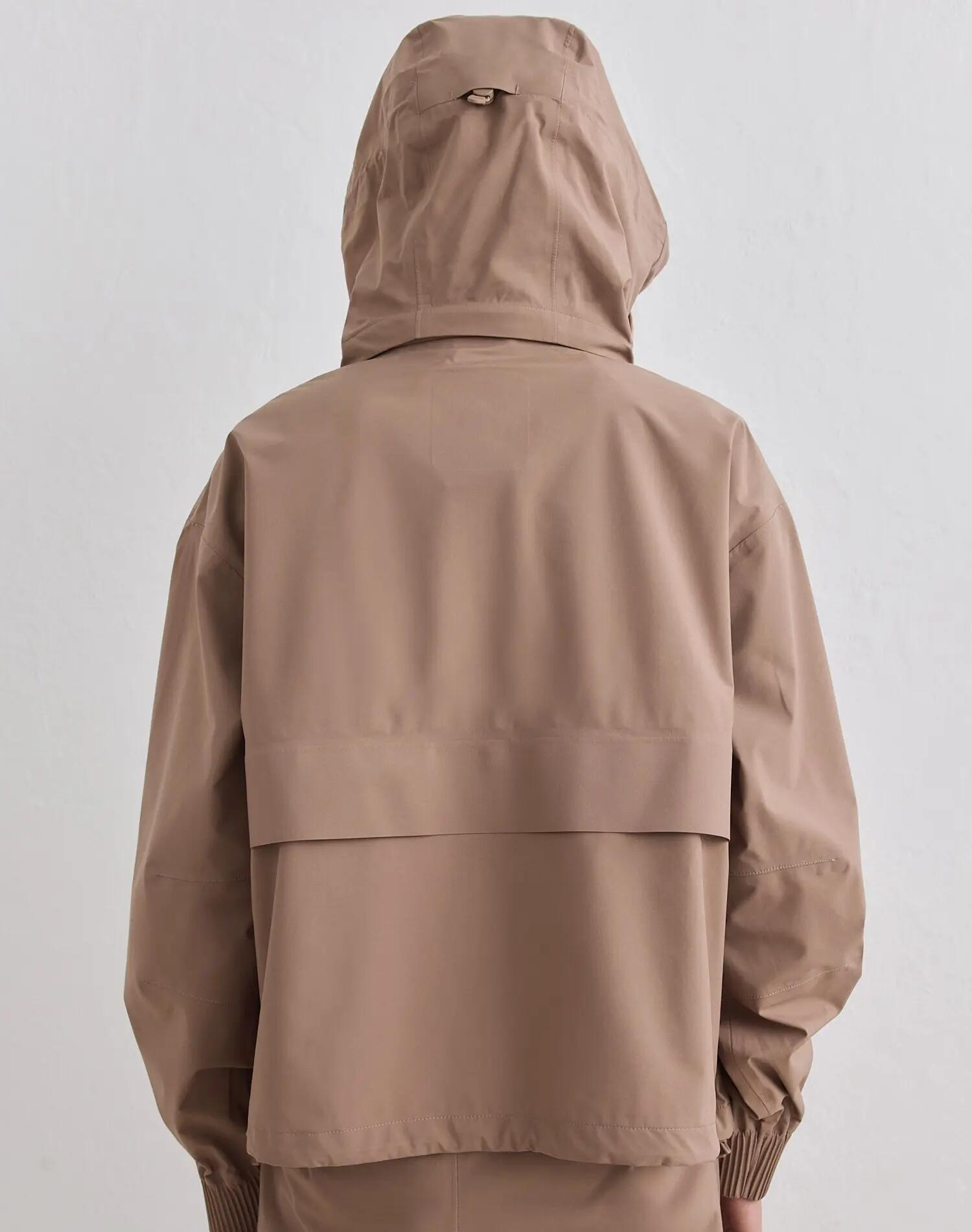 Donna Anorak Impermeabile Elasticizzato Nocciola 4/7
