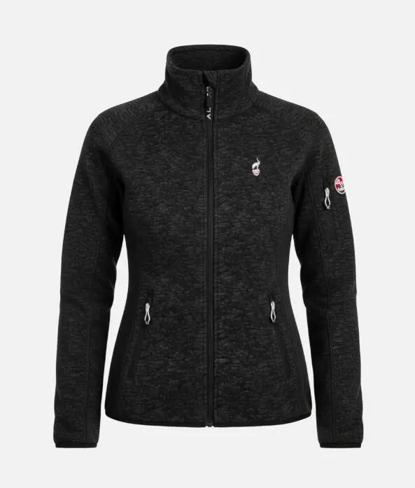 Veste Polaire Randonnée Femme Aulp "Rikka" XL Noir 1/2