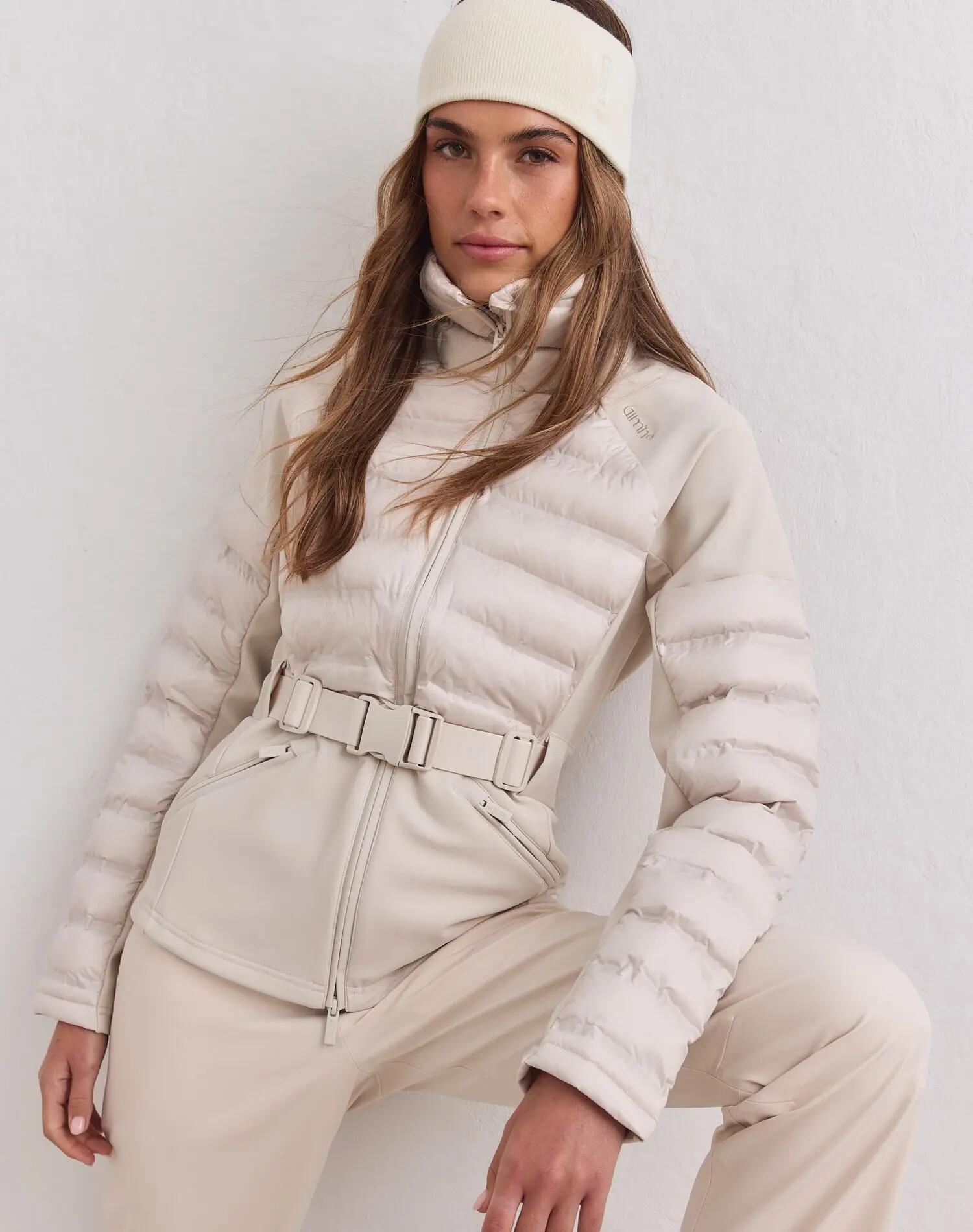 Mujer Chaqueta Ligera Aislante Elástica Híbrida Arena 5/7