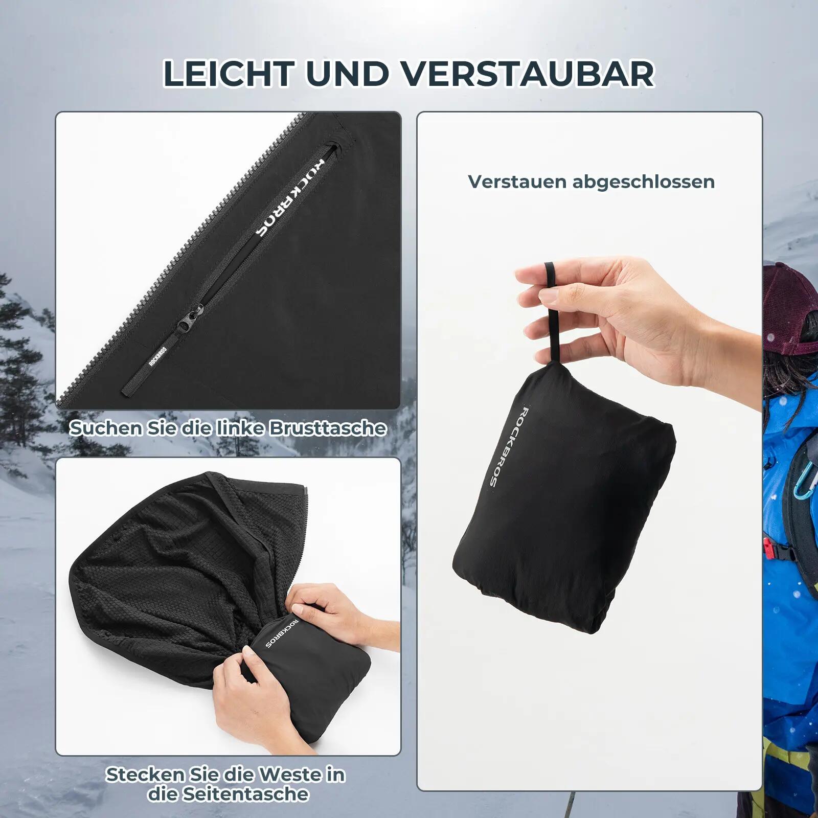 Herren Fleeceweste winddicht 6/8