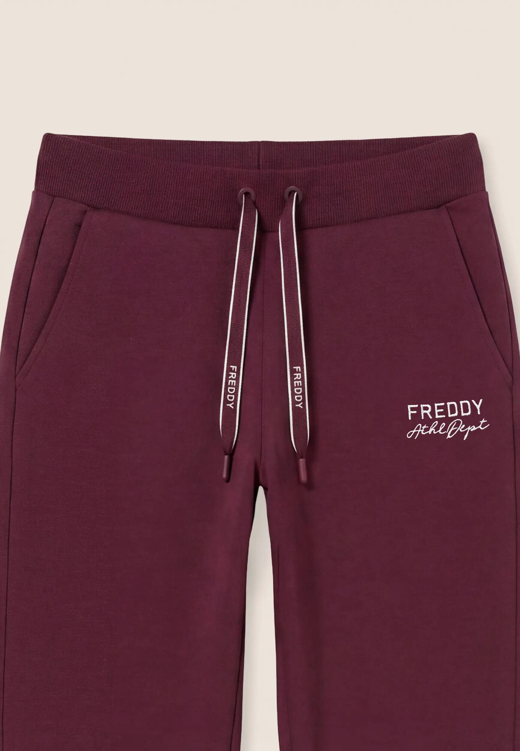 Pantaloni Sportivi Donna in Felpa, Regular Fit con Polsino 3/3