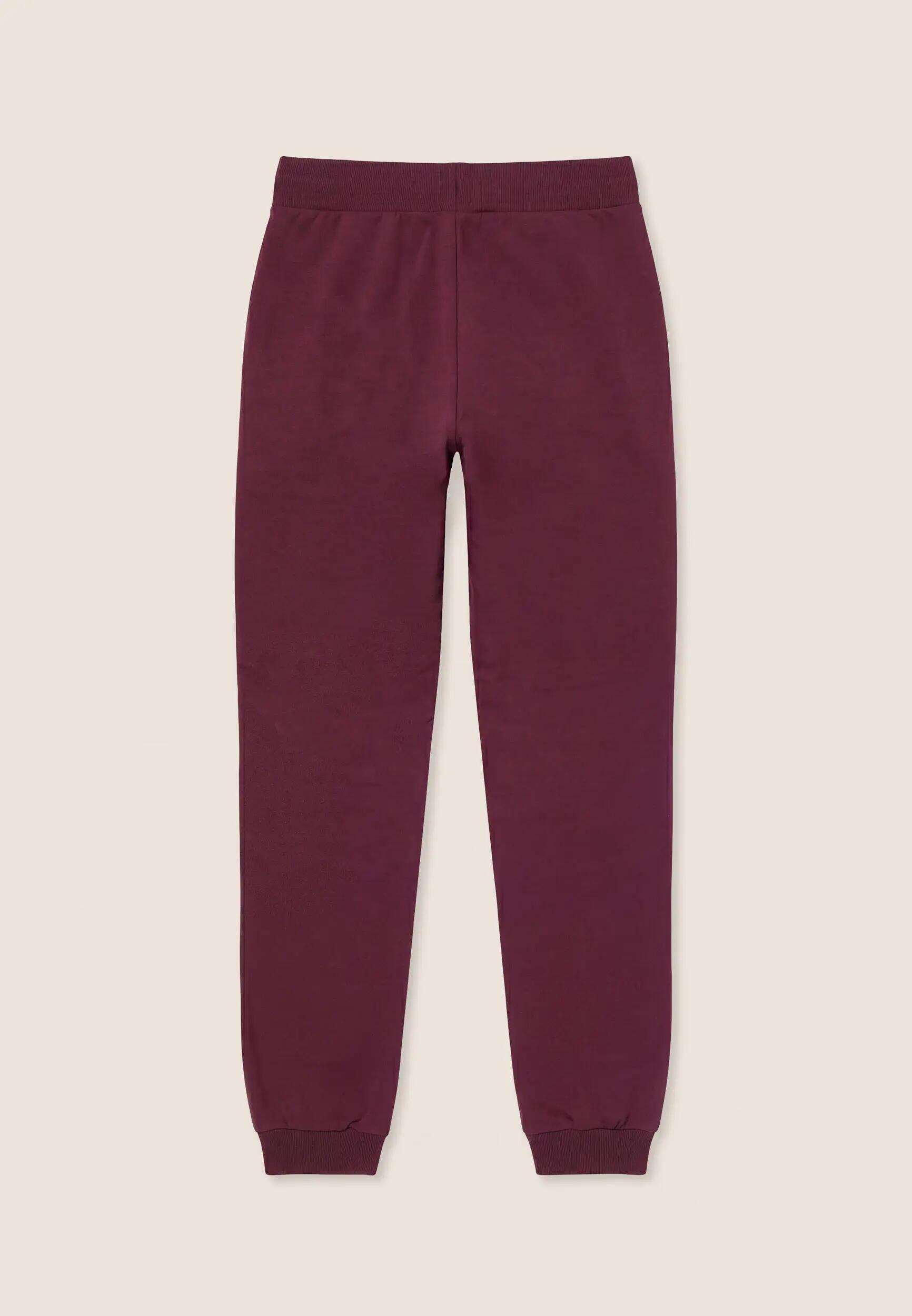 Pantaloni Sportivi Donna in Felpa, Regular Fit con Polsino 2/3