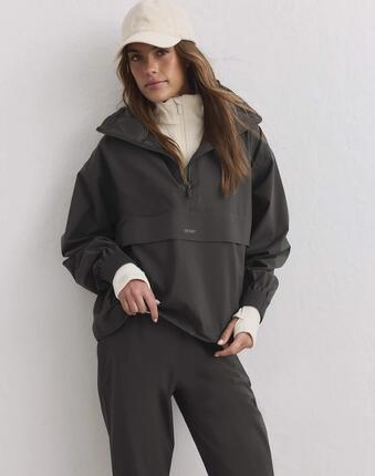 Damen Anorak Wasserdicht Dehnbar Haselnuss