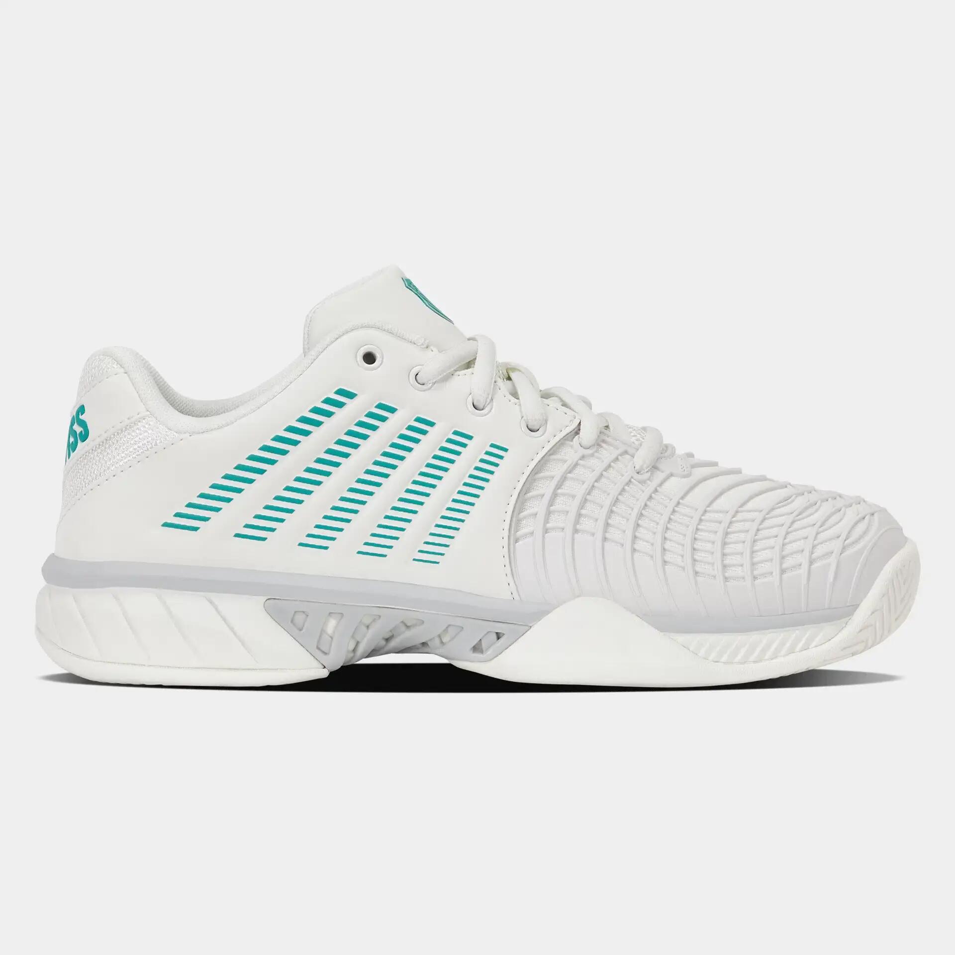 Scarpe da tennis per donna – K-SWISS EXPRESS LIGHT 3 – bianche e grigie 3/7