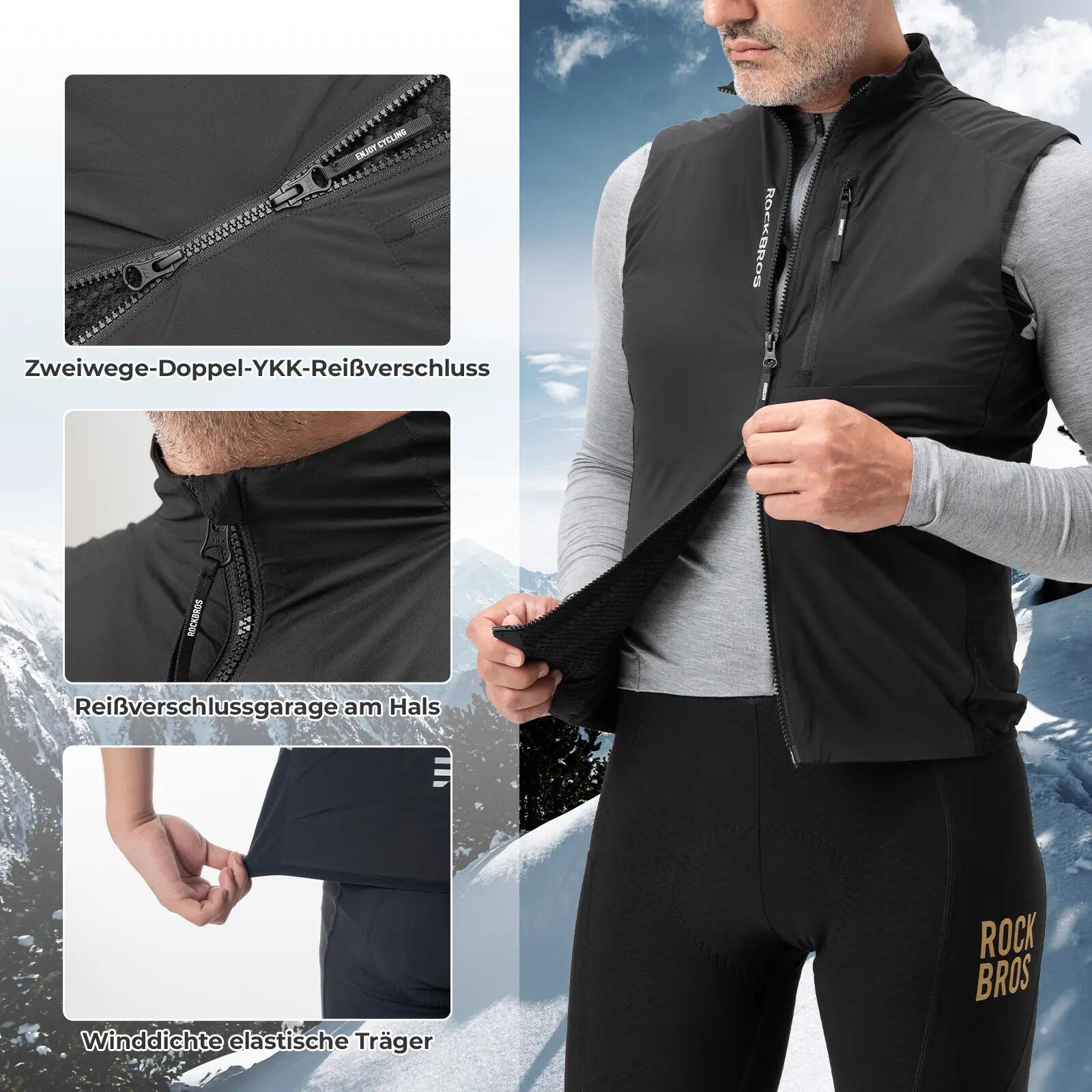 Herren Fleeceweste winddicht 4/8