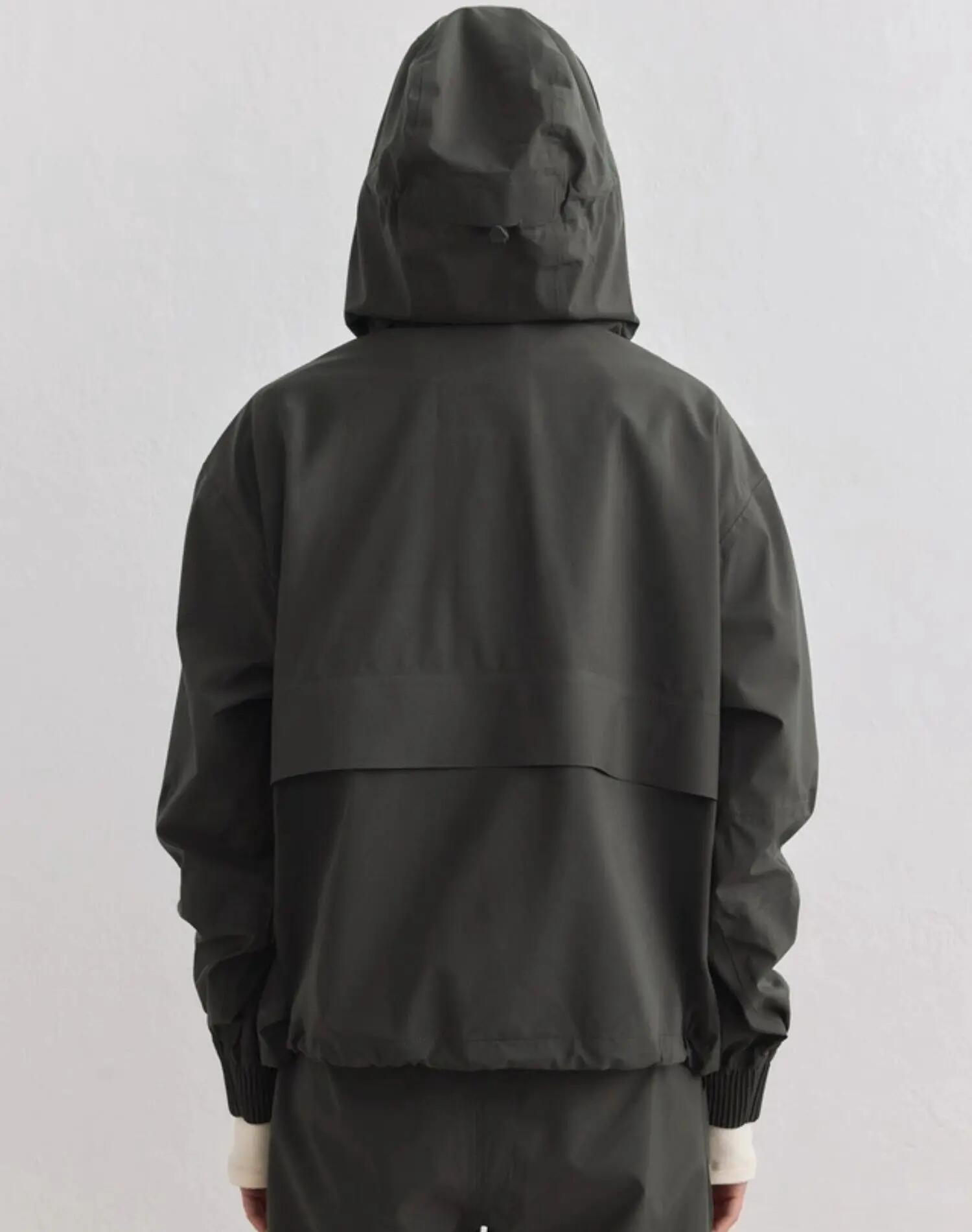 Mujer Anorak Impermeable Elástico Hiedra Oscura 3/6