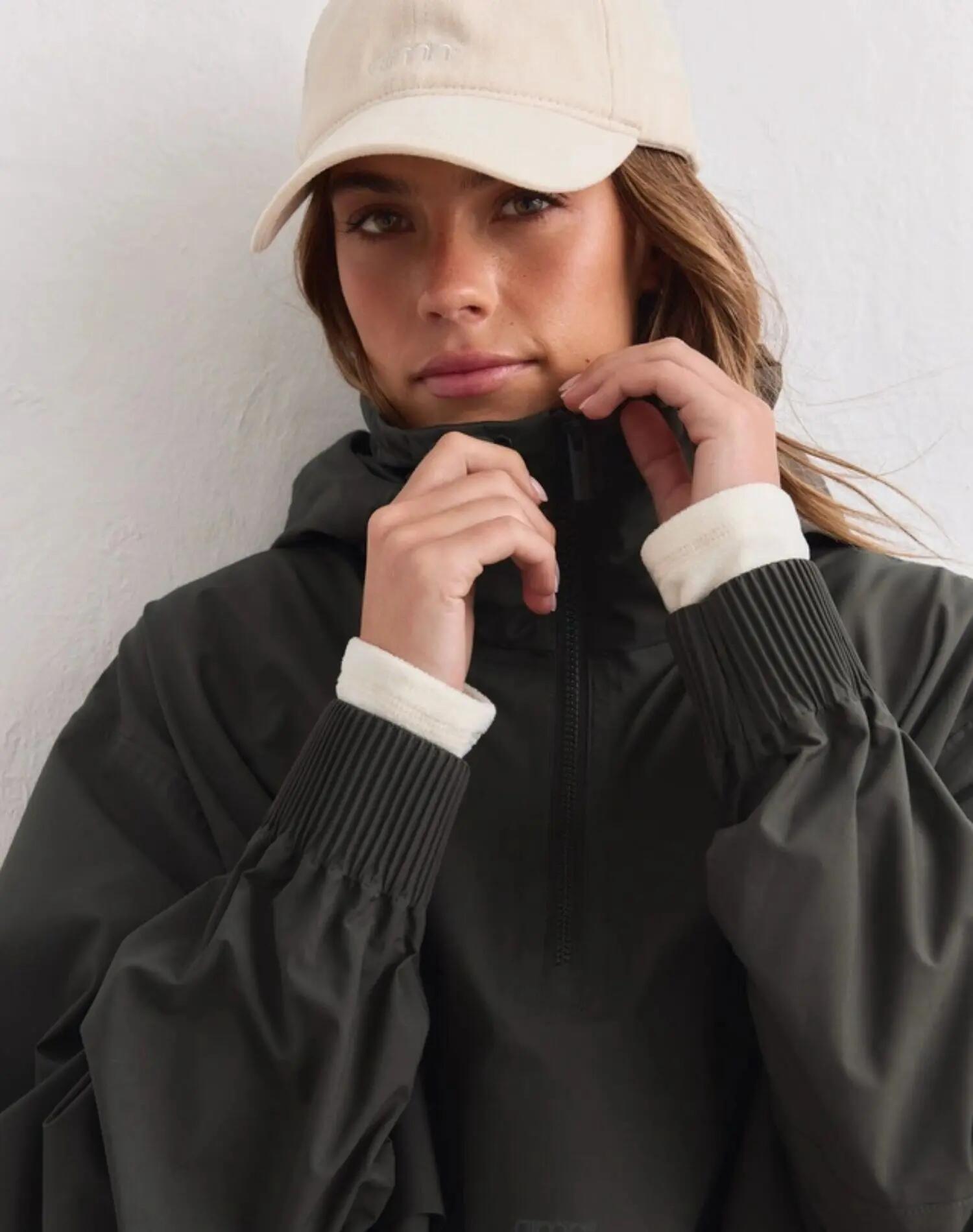 Mujer Anorak Impermeable Elástico Hiedra Oscura 2/6