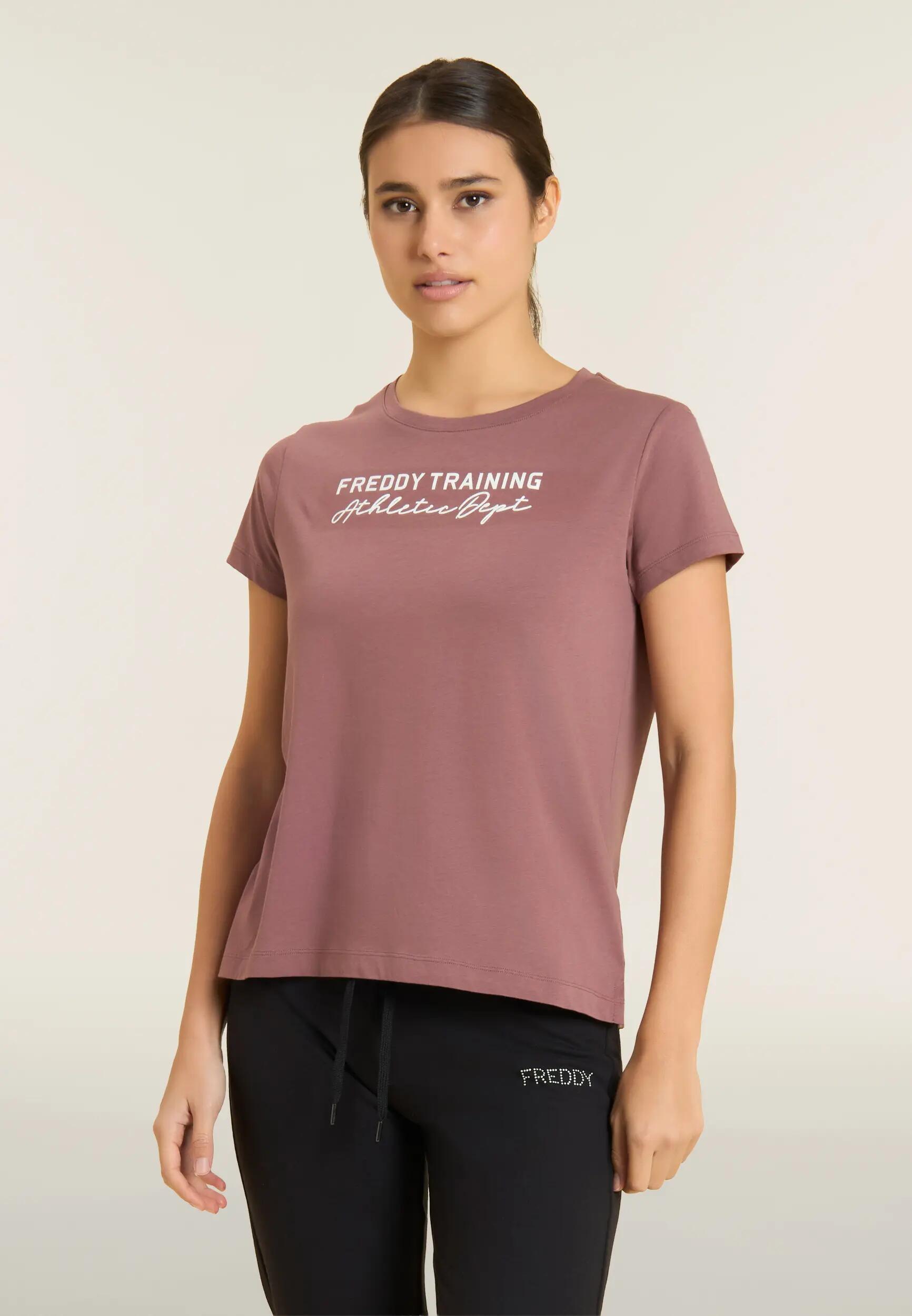 T-shirt pour femmes à coupe classique en jersey avec fentes au bas 2/6