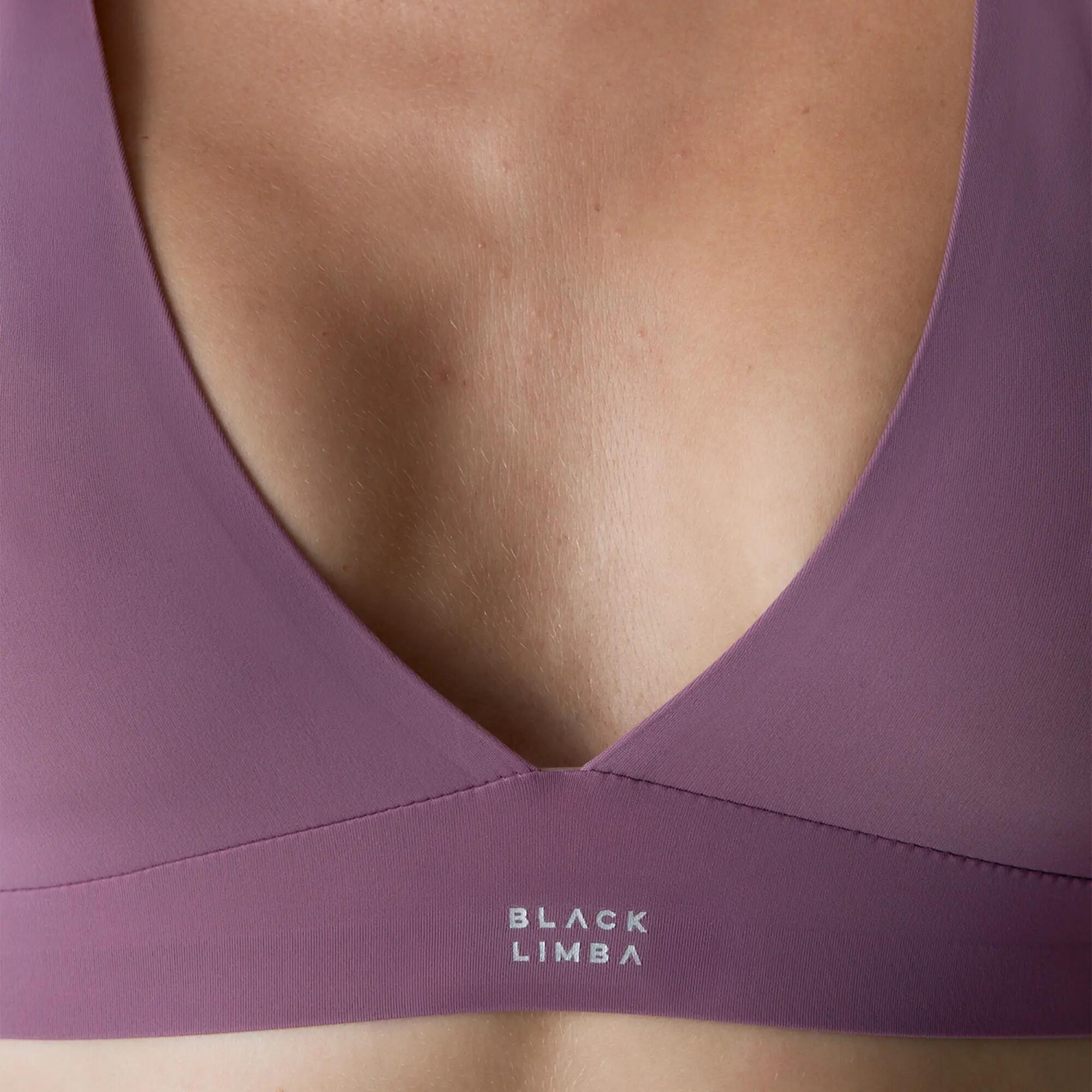 Top sport Reggiseno a triangolo Eryx da donna Black Limba Tulipwood Microfibra 3/5