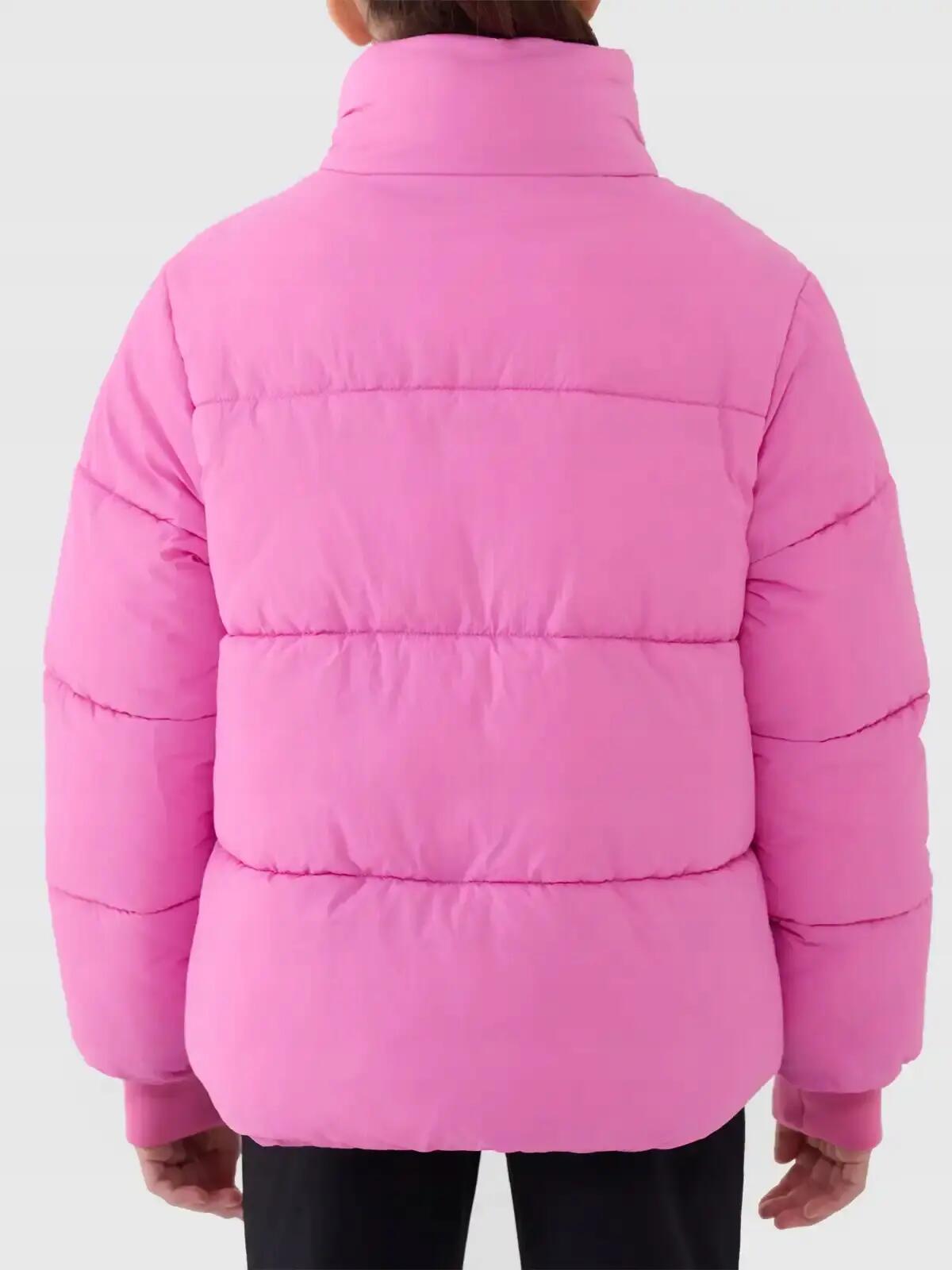 KURTKA DZIEWCZĘCA 4F ZIMOWA PIKOWANA PUCHOWA 2/3