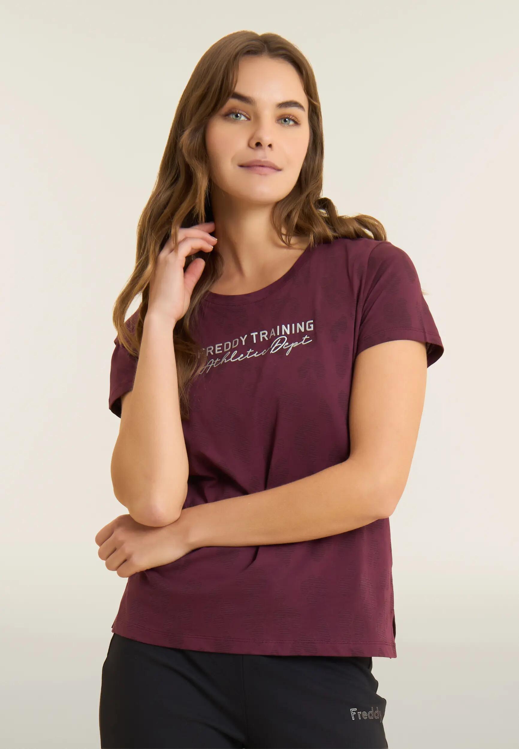 T-shirt Donna Regular Stampa Leopardata 2/6
