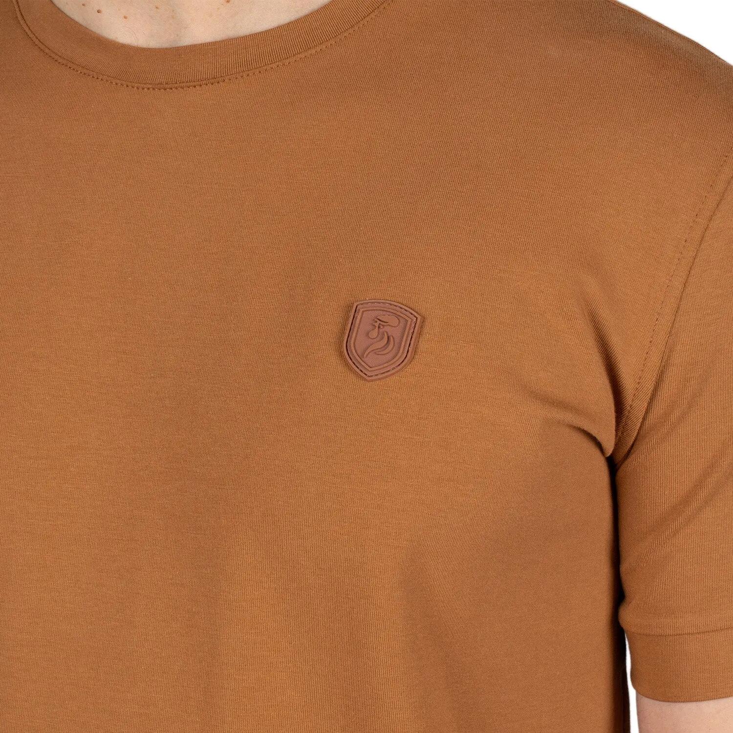 T-shirt basic velata XXL / Camel 3/4
