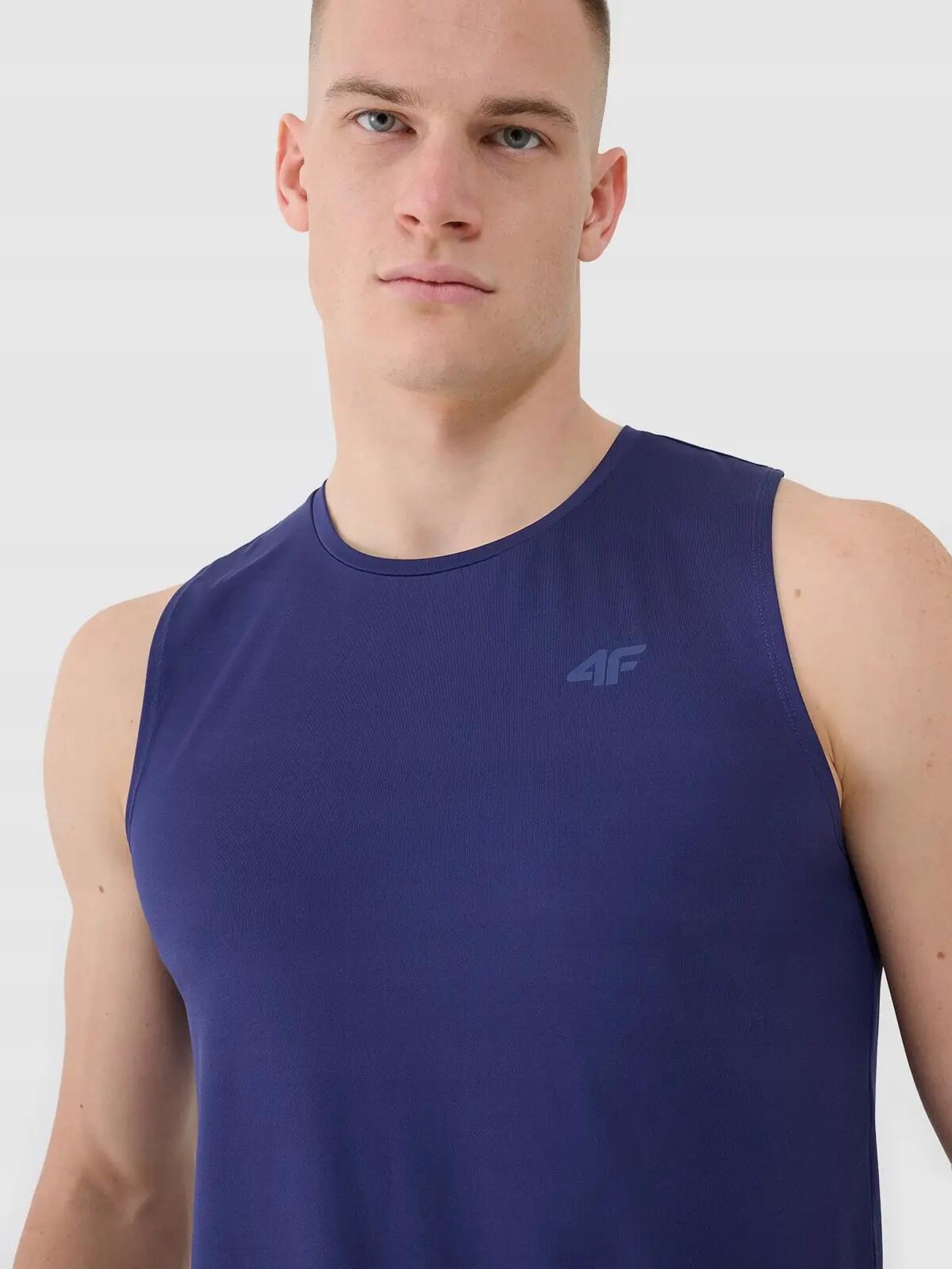 T-SHIRT MĘSKI 4F KOSZULKA TOP TANK SZYBKOSCHNĄCA 2/7