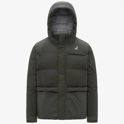 Giacca K-way Modello Le Vrai 4.0 Aurele Heavy Warm Colore Verde