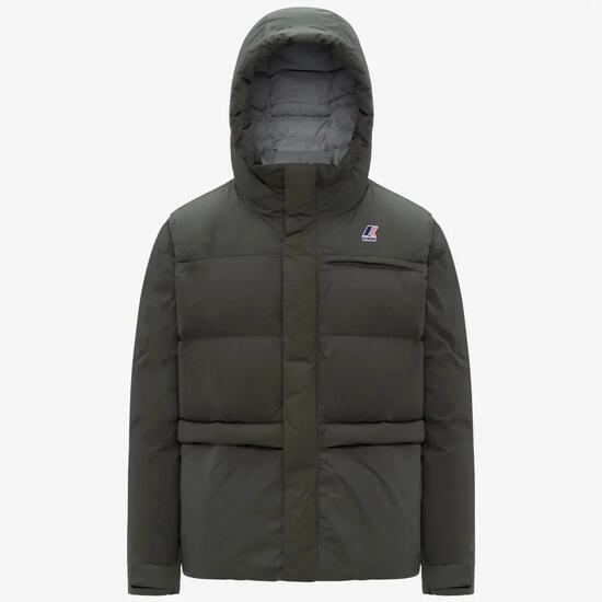 Giacca K-way Modello Le Vrai 4.0 Aurele Heavy Warm Colore Verde
