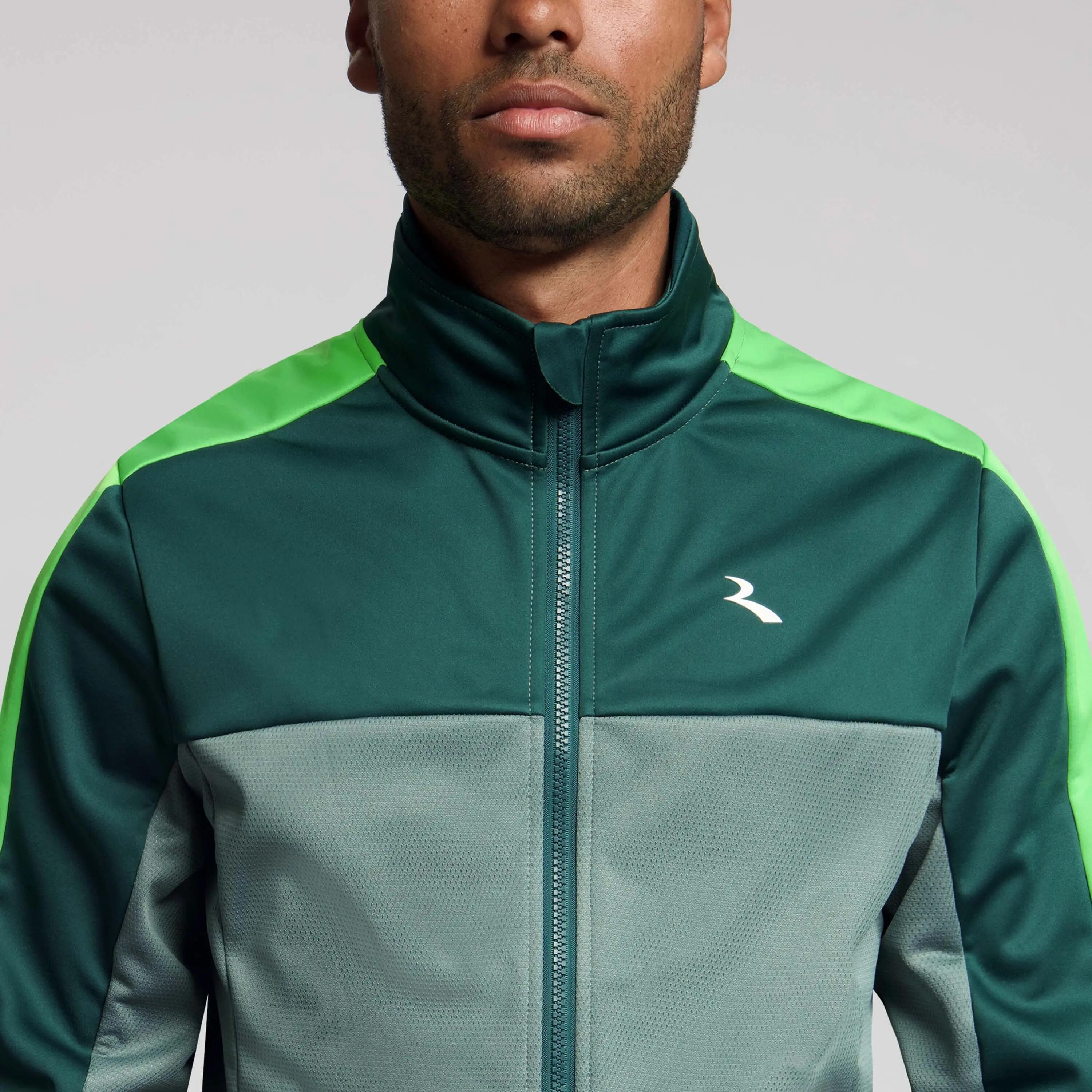 Veste d'Hiver de Vélo Homme Freeze Vert Sauge 7/7