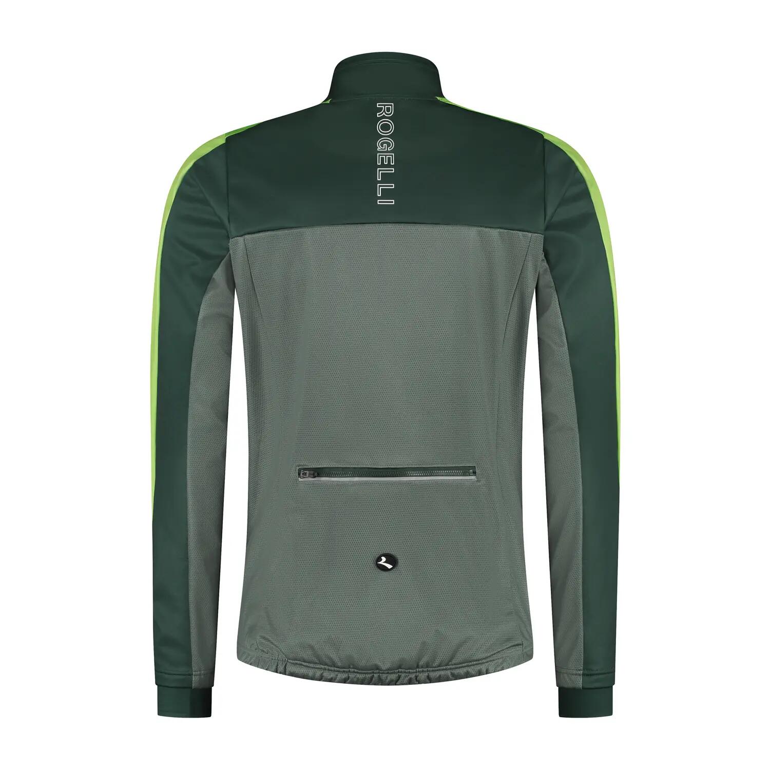 Veste d'Hiver de Vélo Homme Freeze Vert Sauge 4/7