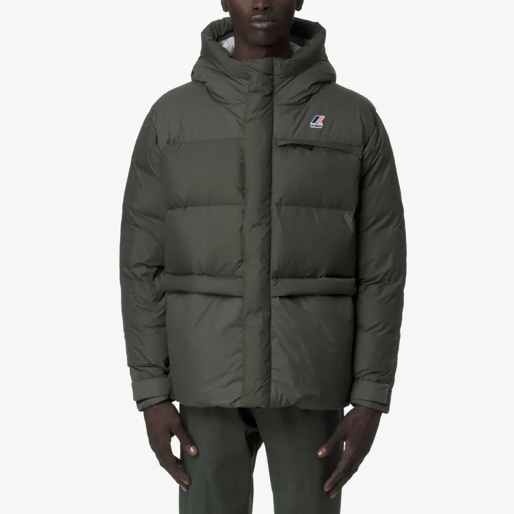 Giacca K-way Modello Le Vrai 4.0 Aurele Heavy Warm Colore Verde 3/5