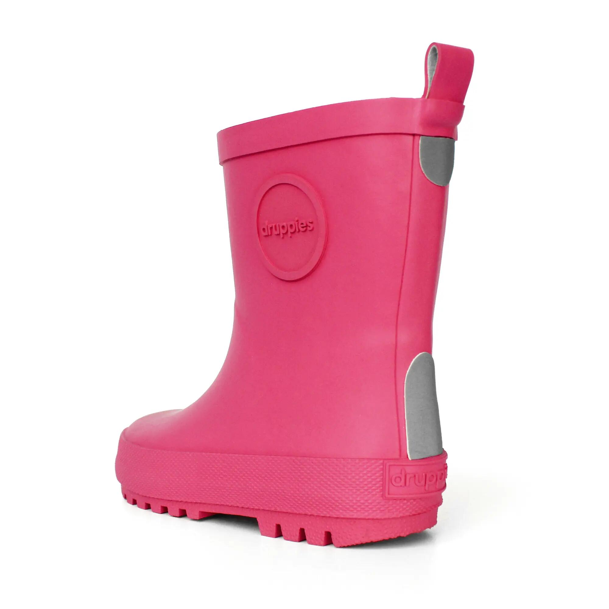 Regenlaarzen Kinderen - Natuurrubber Laarzen - Adventure - Roze - EU 28 2/8