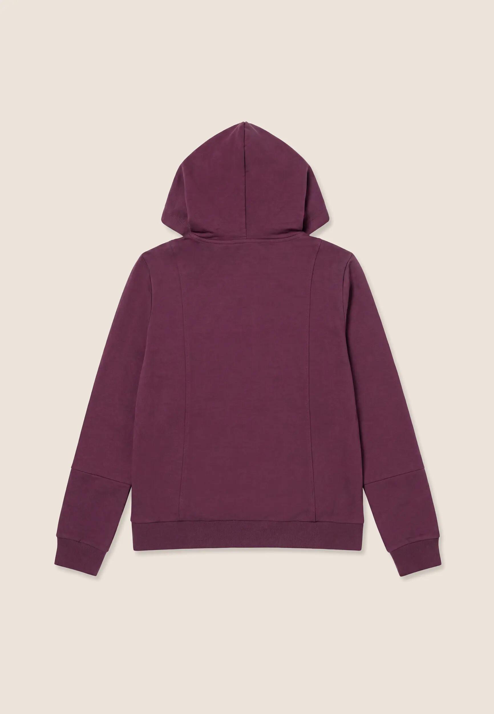 Sweat-shirt avec fermeture zippée et capuche et finitions élastiques griffées 2/3