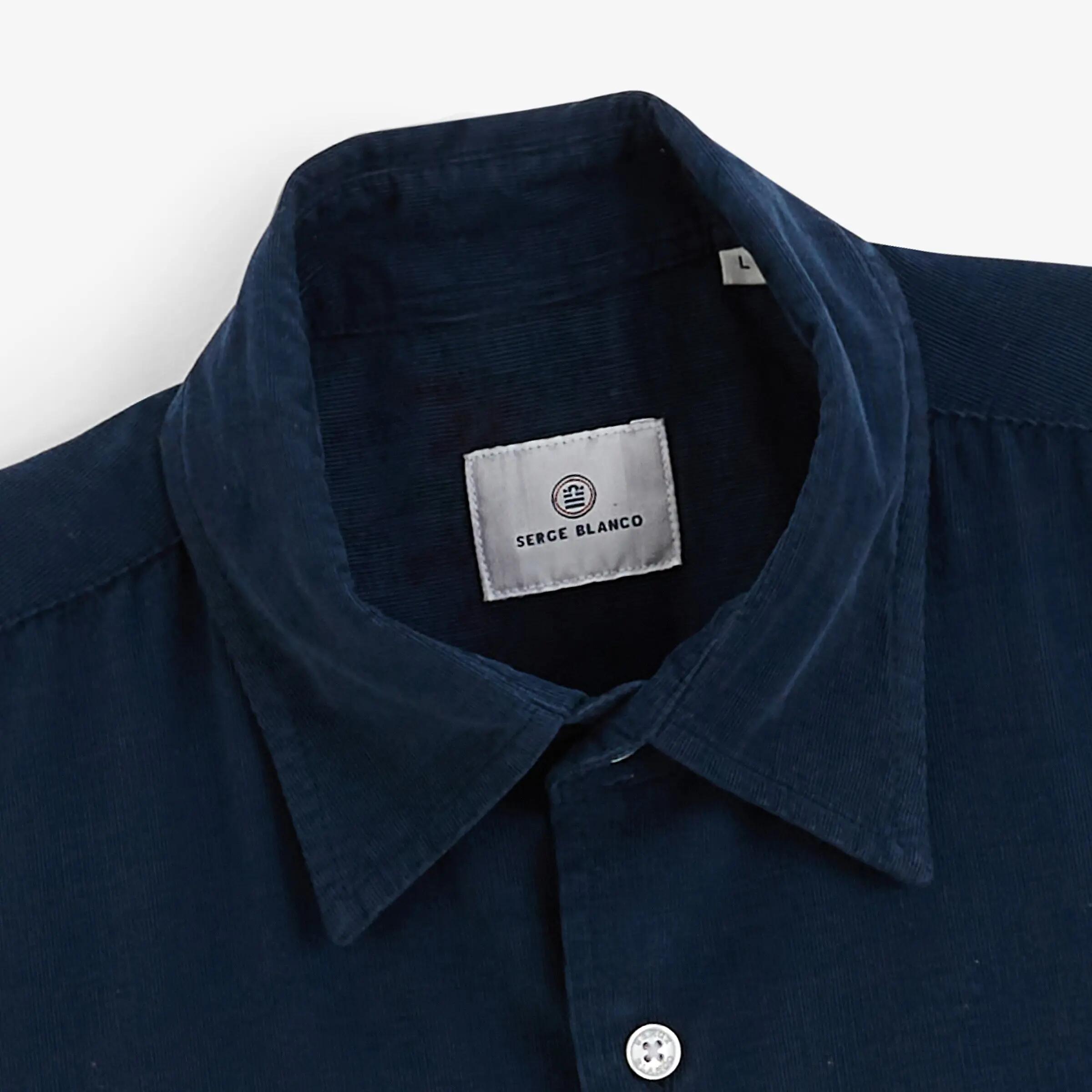 Camicia a maniche lunghe in velluto a coste 4/6