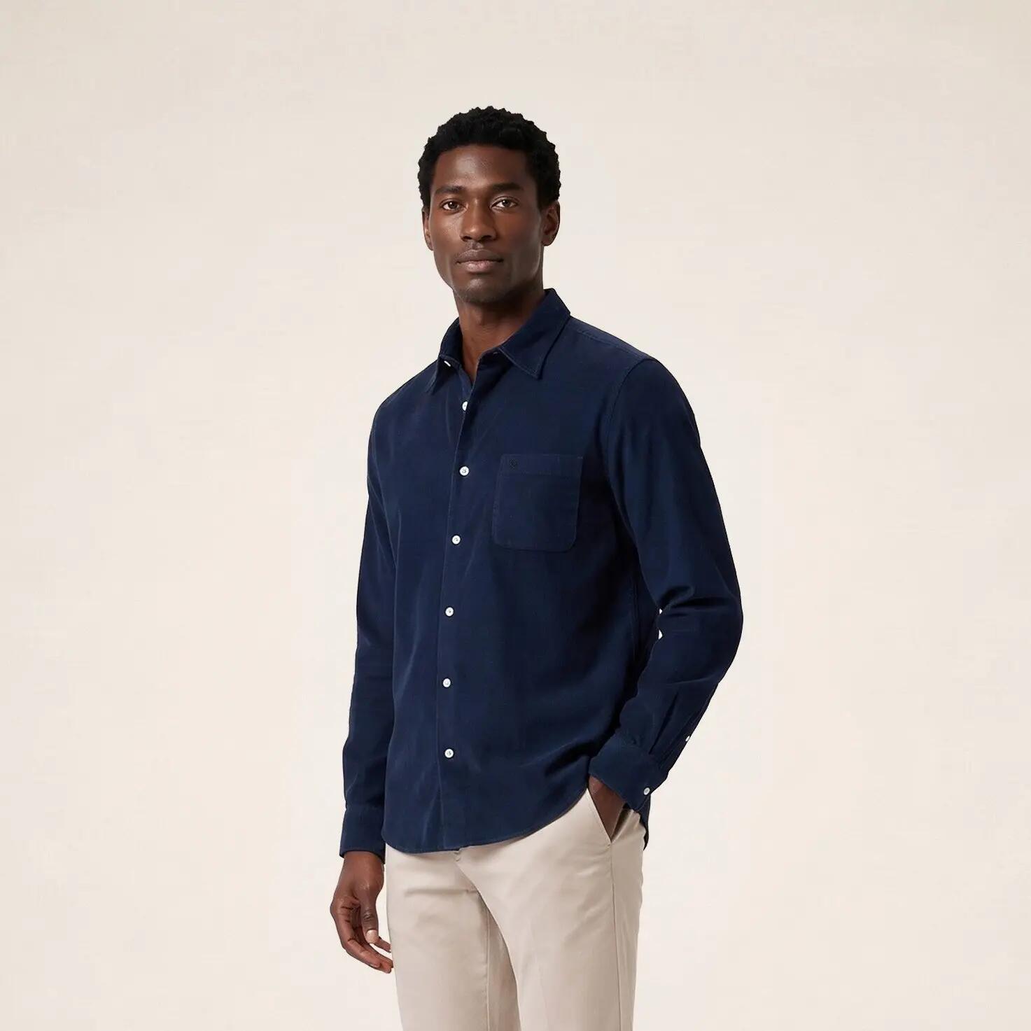Camicia a maniche lunghe in velluto a coste 2/6