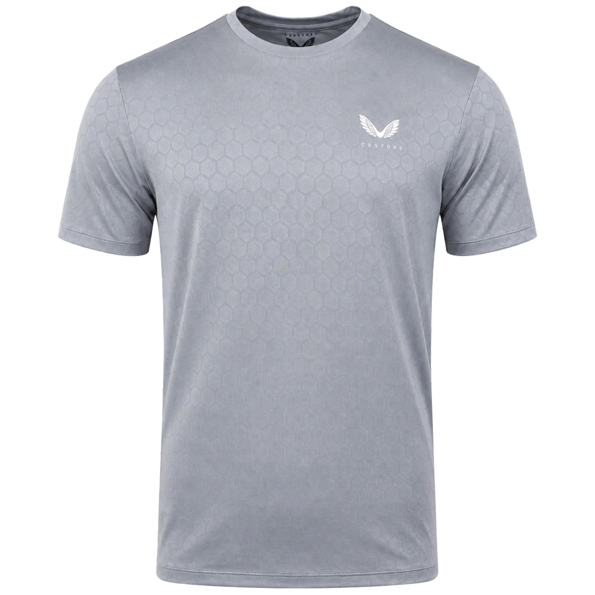 Castore Engineered Knit Mens Grey T-Shirt 1/2