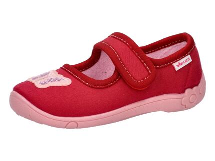LICO Cookie Girl Kinder-Hausschuh aus Canvas mit Klettverschluss