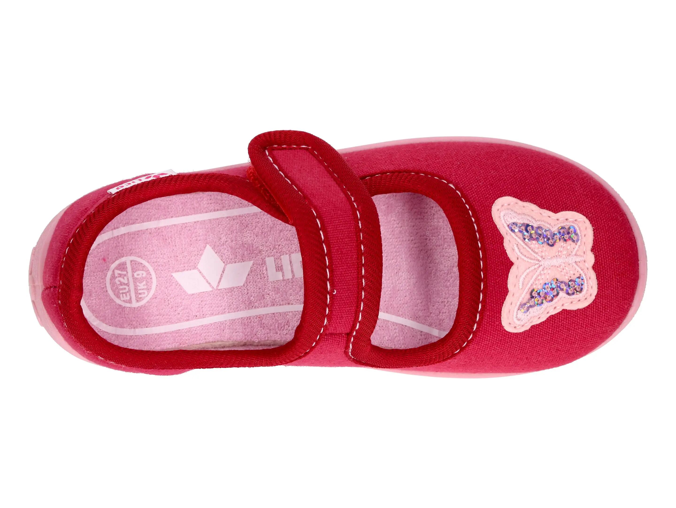 LICO Cookie Girl chausson enfant en toile avec fermeture scratch 5/6