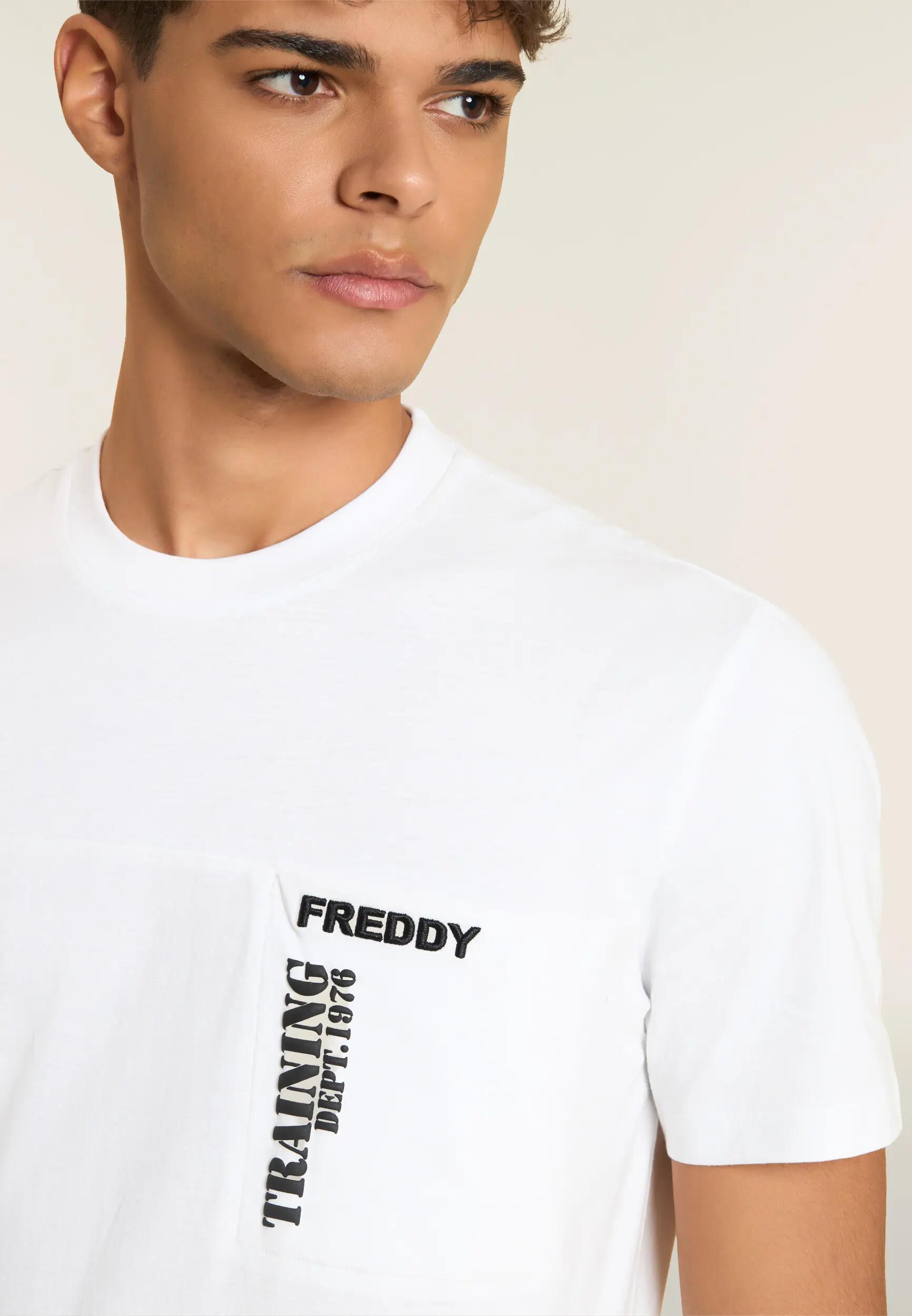 T-shirt da Uomo in Cotone con Grafica in Rilievo 4/6