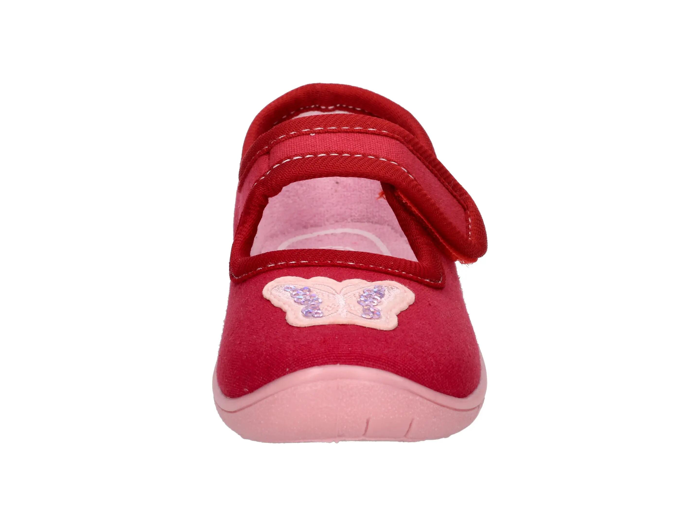 LICO Cookie Girl chausson enfant en toile avec fermeture scratch 3/6