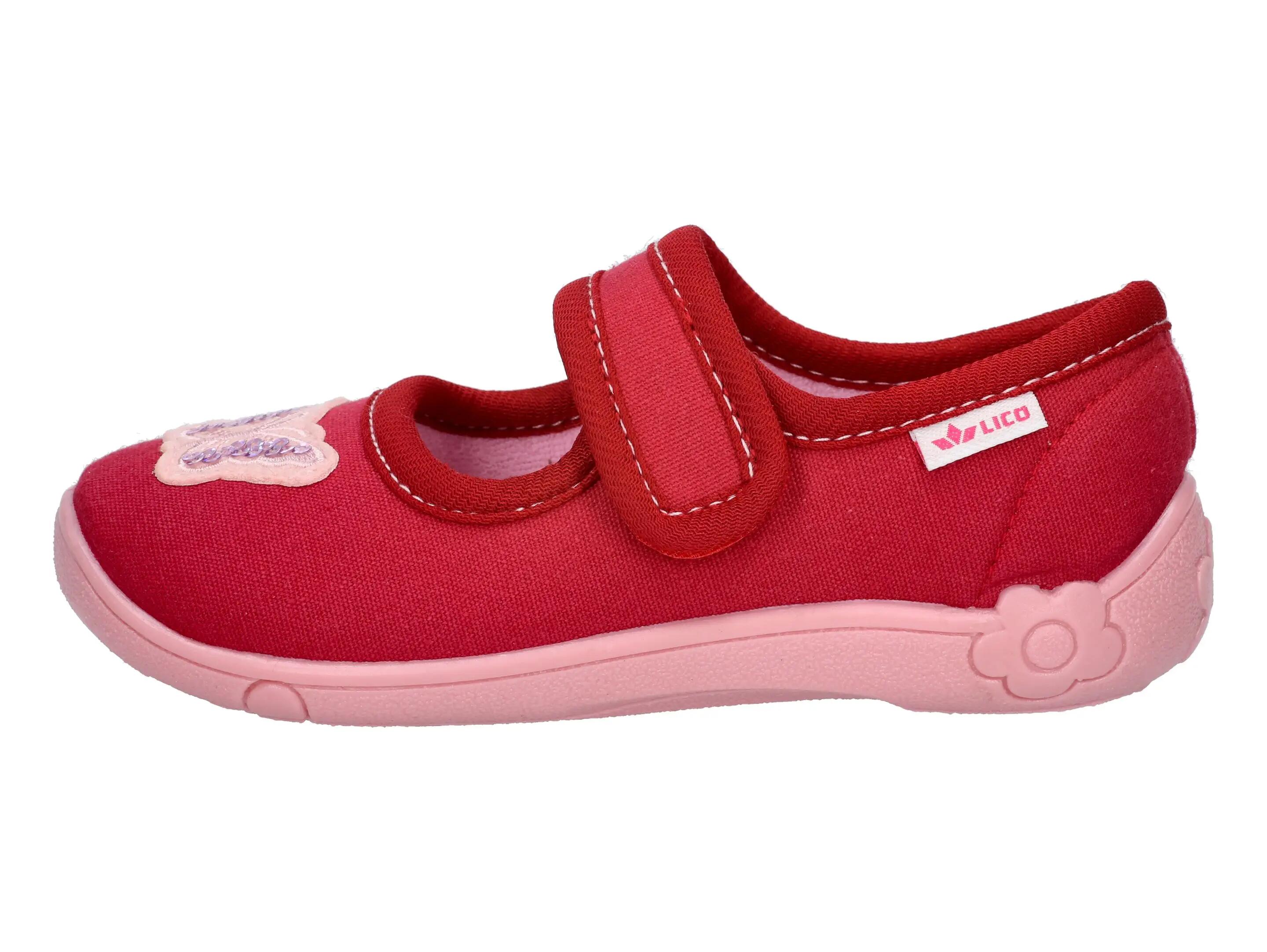 LICO Cookie Girl chausson enfant en toile avec fermeture scratch 2/6