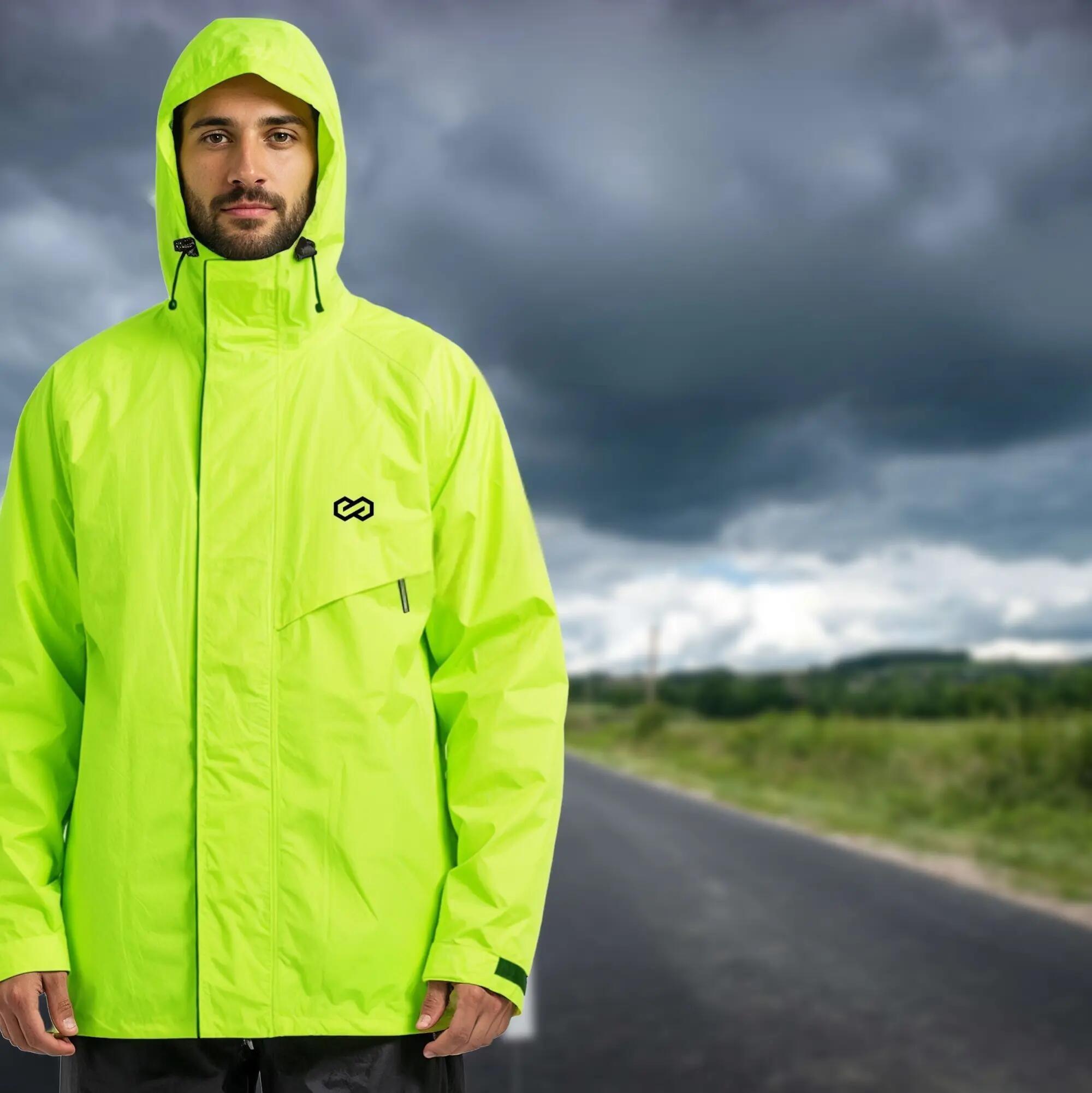 Unisex Radfahren Regenanzug Wasserdicht Atmungsaktiv Reflektierend Nikki 2/4