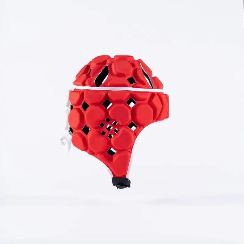 Caschetto da rugby Gilbert Octane Senior rosso e bianco 5/7