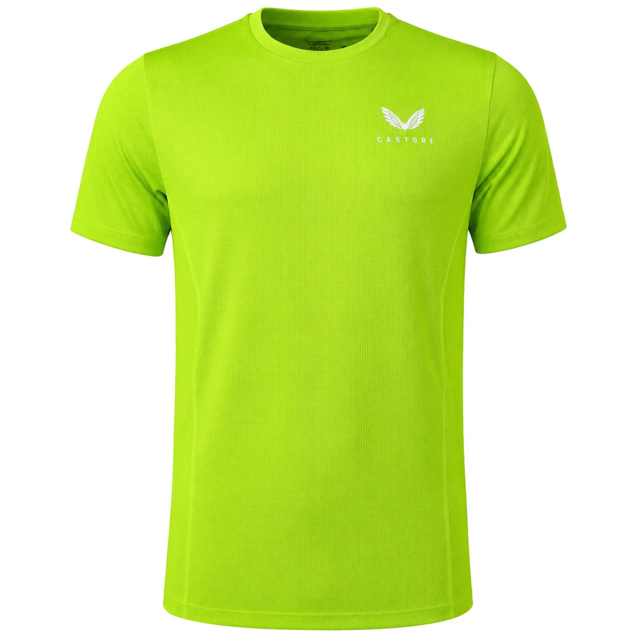 Castore Engineered Knit Mens Lime T-Shirt 1/2