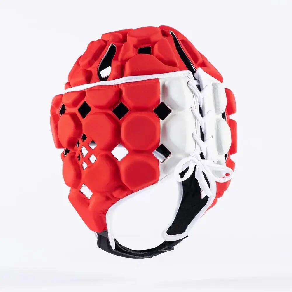 Caschetto da rugby Gilbert Octane Senior rosso e bianco 2/7