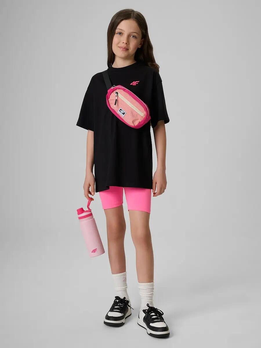 T-shirt loose gładki dziewczęcy 4F 4FJRSS26TTSHF3984 4/6