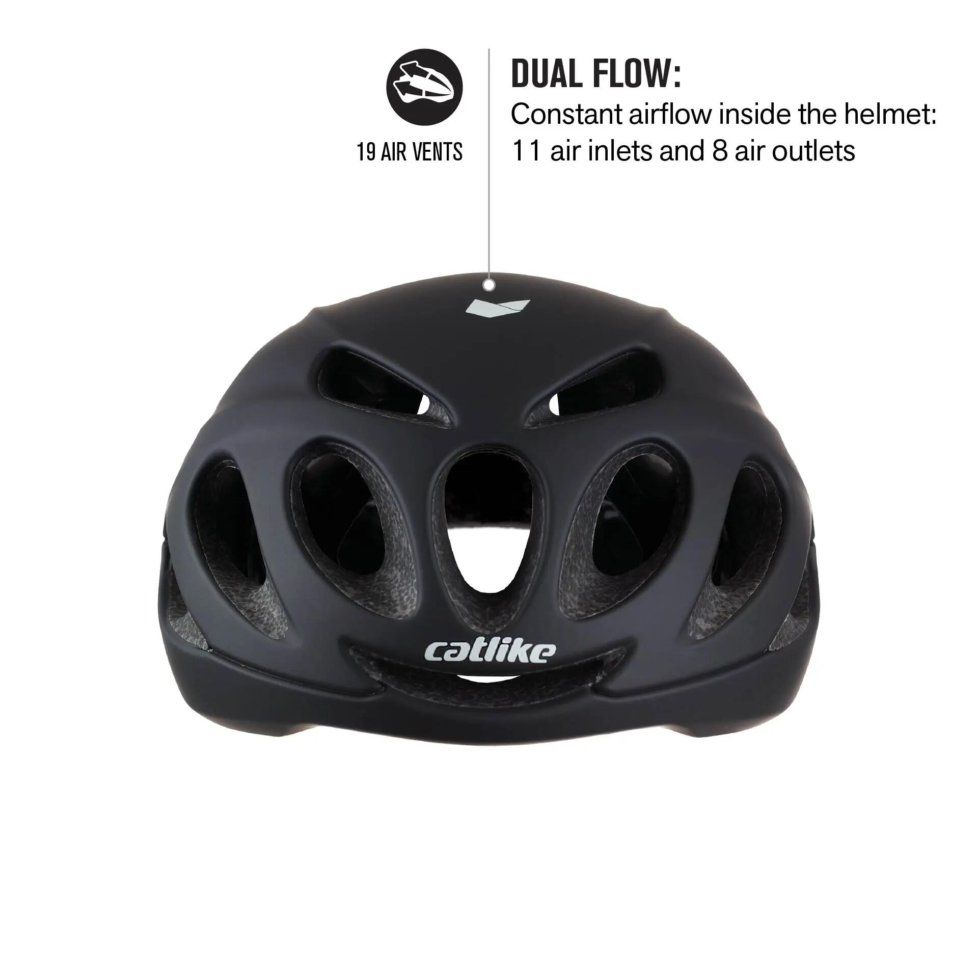 CATLIKE Vento MIPS EVO M - Capacete Aero, Estrada, MTB, Gravel - Preto Mate 3/11