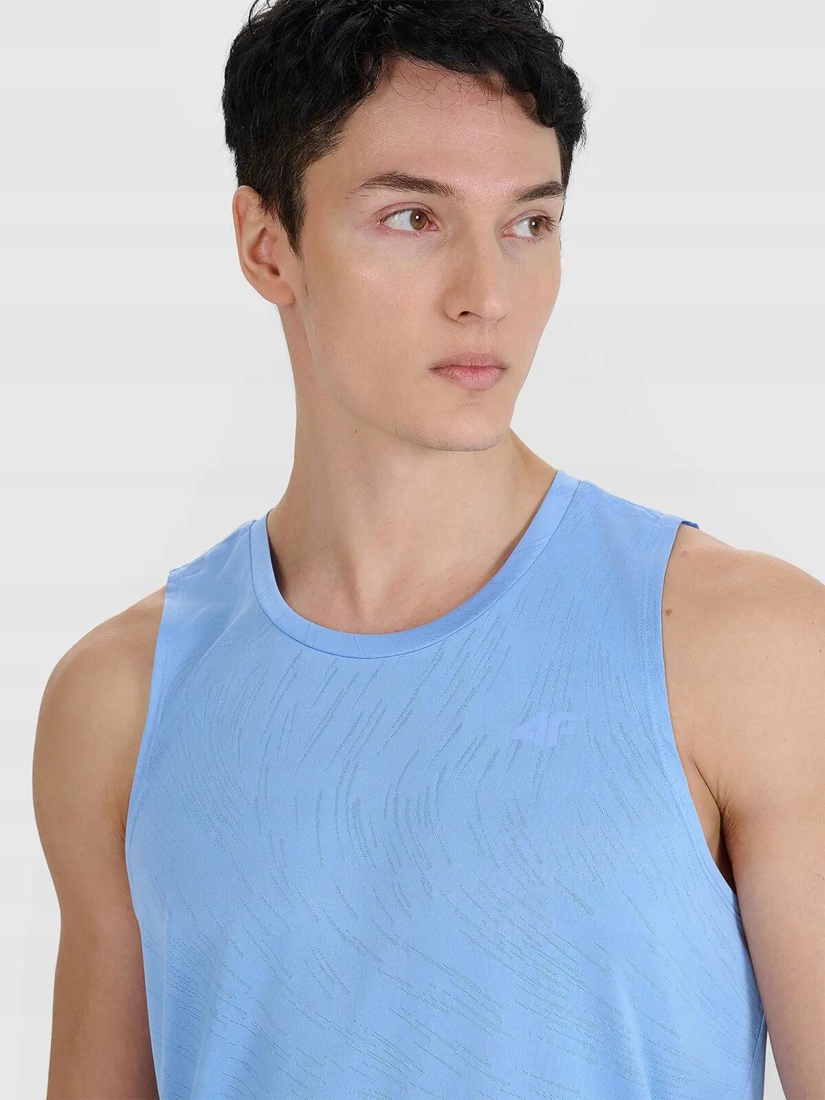 T-SHIRT MĘSKI 4F KOSZULKA TANK TOP SZYBKOSCHNĄCA DO 3/10