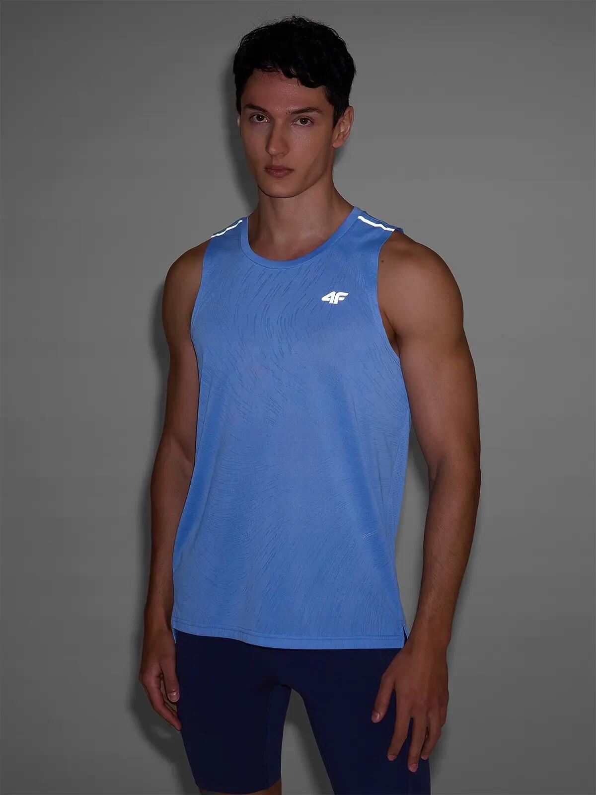 T-SHIRT MĘSKI 4F KOSZULKA TANK TOP SZYBKOSCHNĄCA DO 2/10