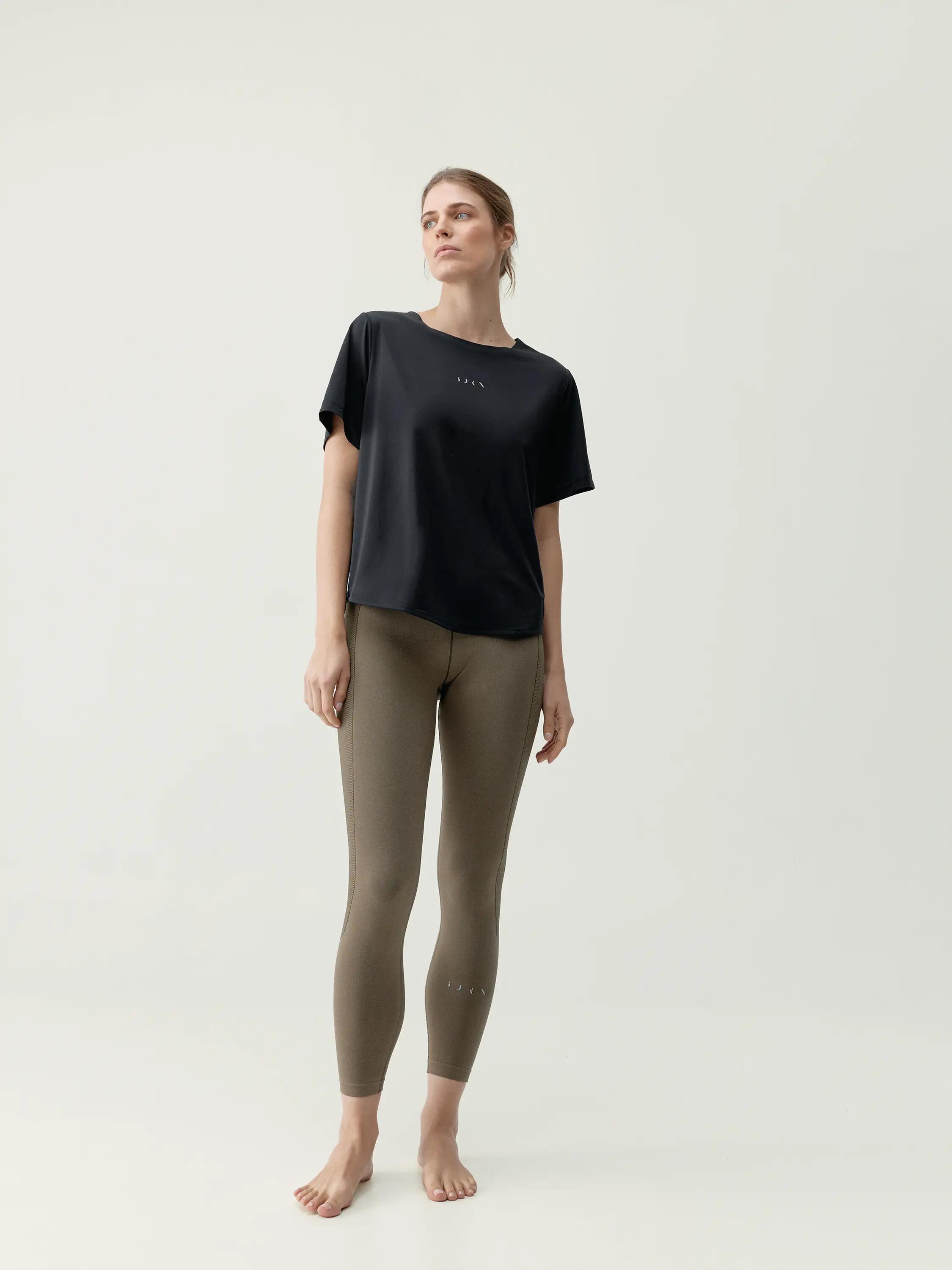 T-shirt de sport femme Bambu Manches courtes 4/5