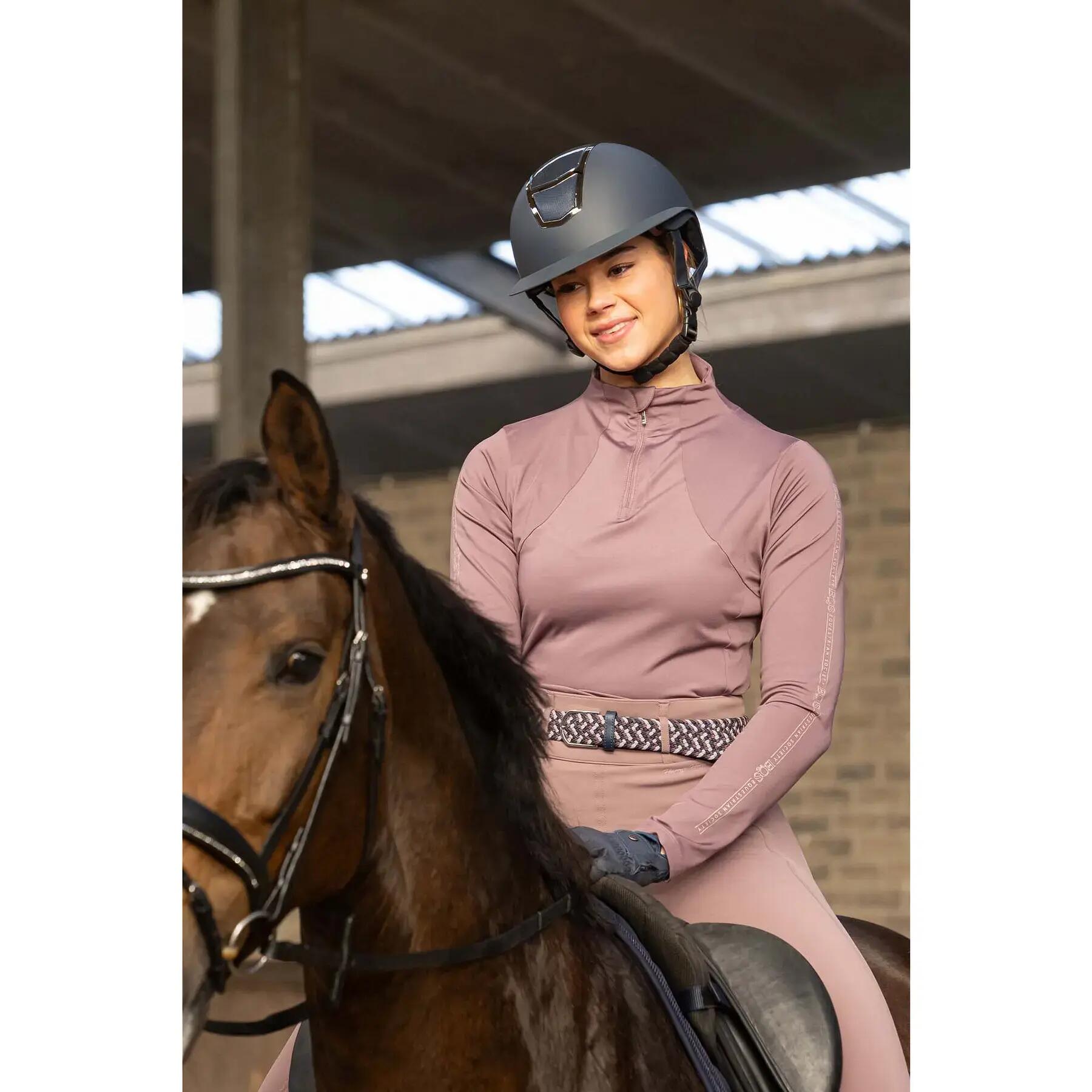 T-shirt equitazione a maniche lunghe da donna Harry's Horse Sporty 4/5
