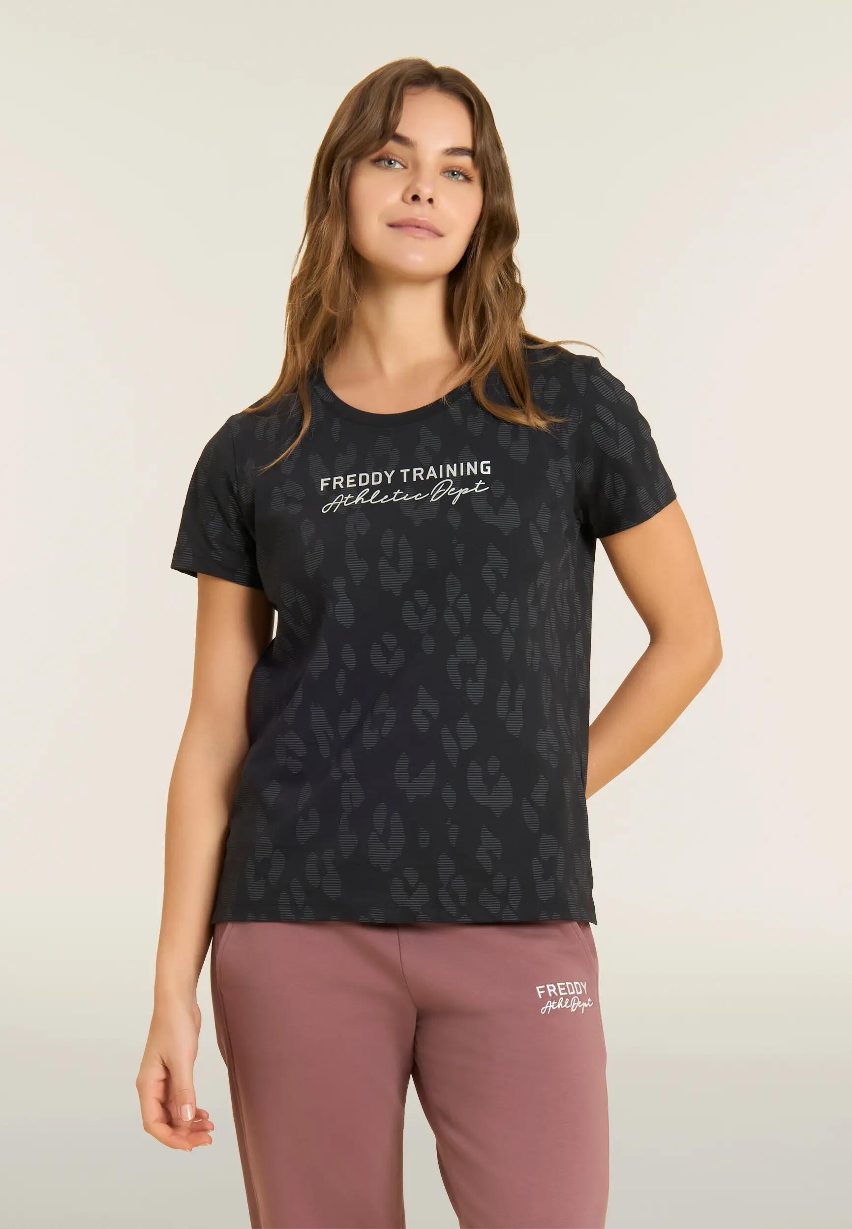 T-shirt Donna Regular Stampa Leopardata 2/6