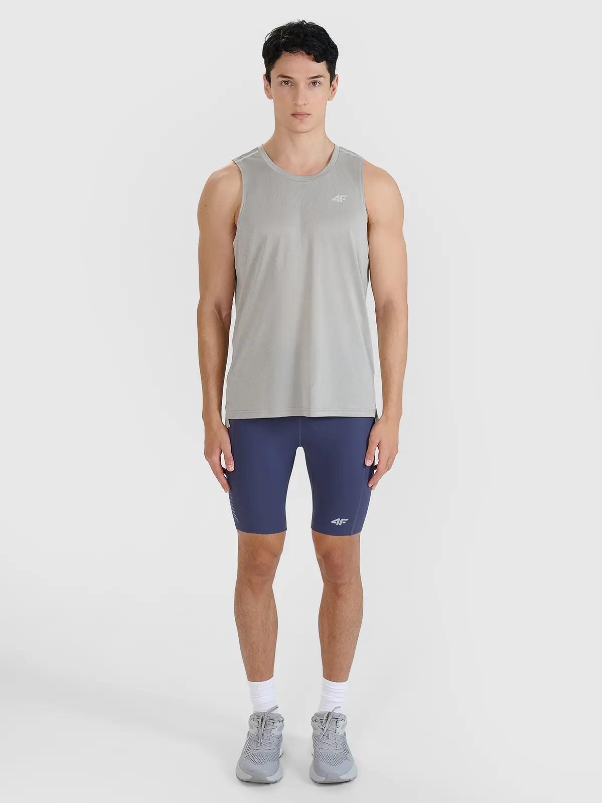 T-SHIRT MĘSKI 4F KOSZULKA TANK TOP SZYBKOSCHNĄCA DO 7/10