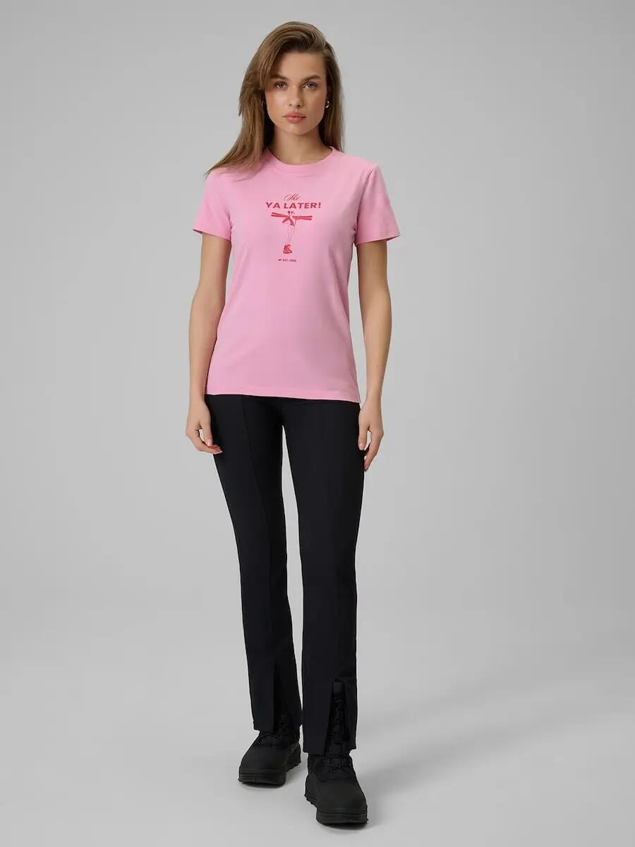 T-shirt regular z nadrukiem damski 4F 4FRSS26TTSHF3448 3/7